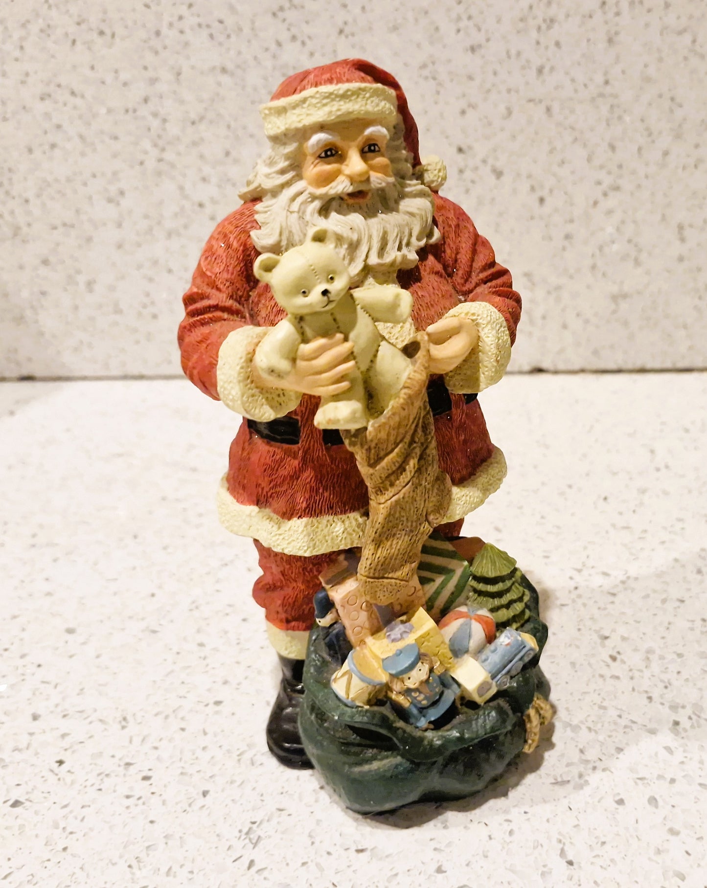 Handbemalte Vintage Weihnachtsmann Dekoration, Fliegen, Bewegen, Bewegung, Vintage Weihnachtsdekoration, Vintage Weihnachtsschmuck, Weihnachtsmann