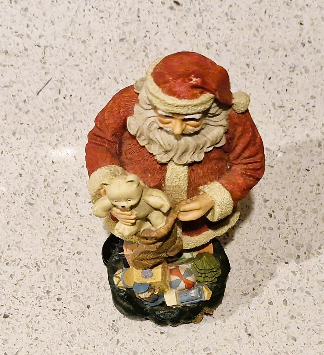 Handbemalte Vintage Weihnachtsmann Dekoration, Fliegen, Bewegen, Bewegung, Vintage Weihnachtsdekoration, Vintage Weihnachtsschmuck, Weihnachtsmann