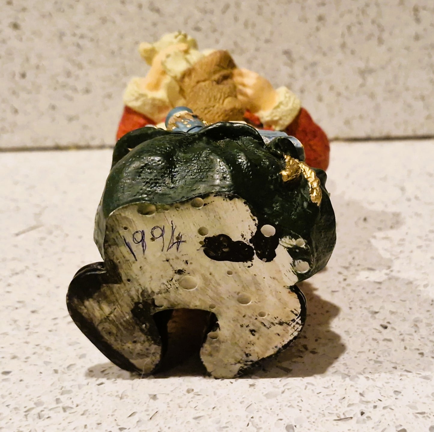 Handbemalte Vintage Weihnachtsmann Dekoration, Fliegen, Bewegen, Bewegung, Vintage Weihnachtsdekoration, Vintage Weihnachtsschmuck, Weihnachtsmann