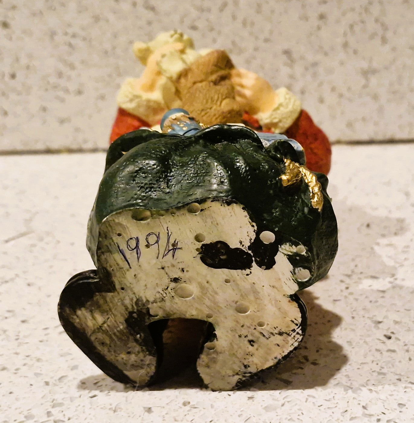 Handbemalte Vintage Weihnachtsmann Dekoration, Fliegen, Bewegen, Bewegung, Vintage Weihnachtsdekoration, Vintage Weihnachtsschmuck, Weihnachtsmann