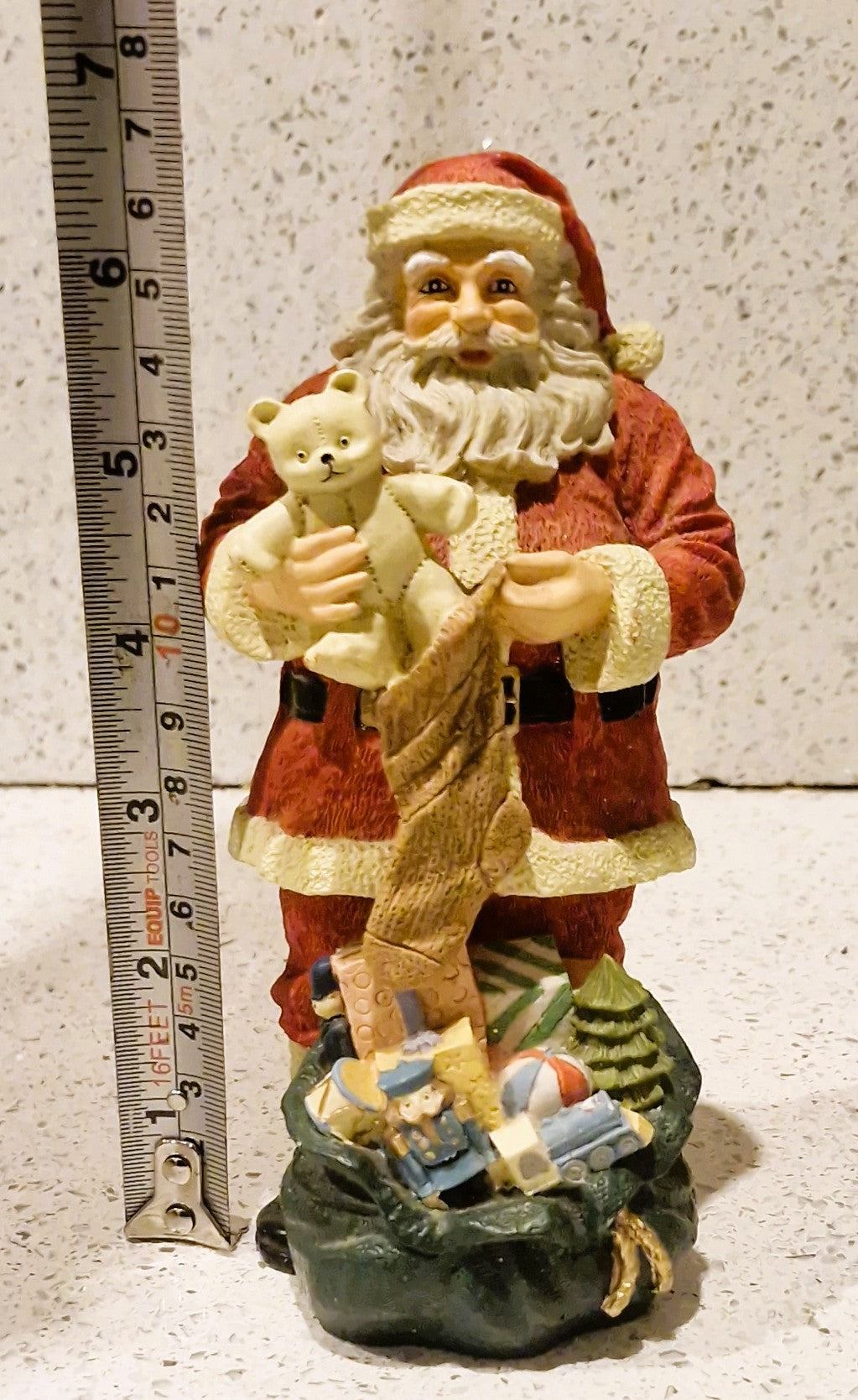 Handbemalte Vintage Weihnachtsmann Dekoration, Fliegen, Bewegen, Bewegung, Vintage Weihnachtsdekoration, Vintage Weihnachtsschmuck, Weihnachtsmann