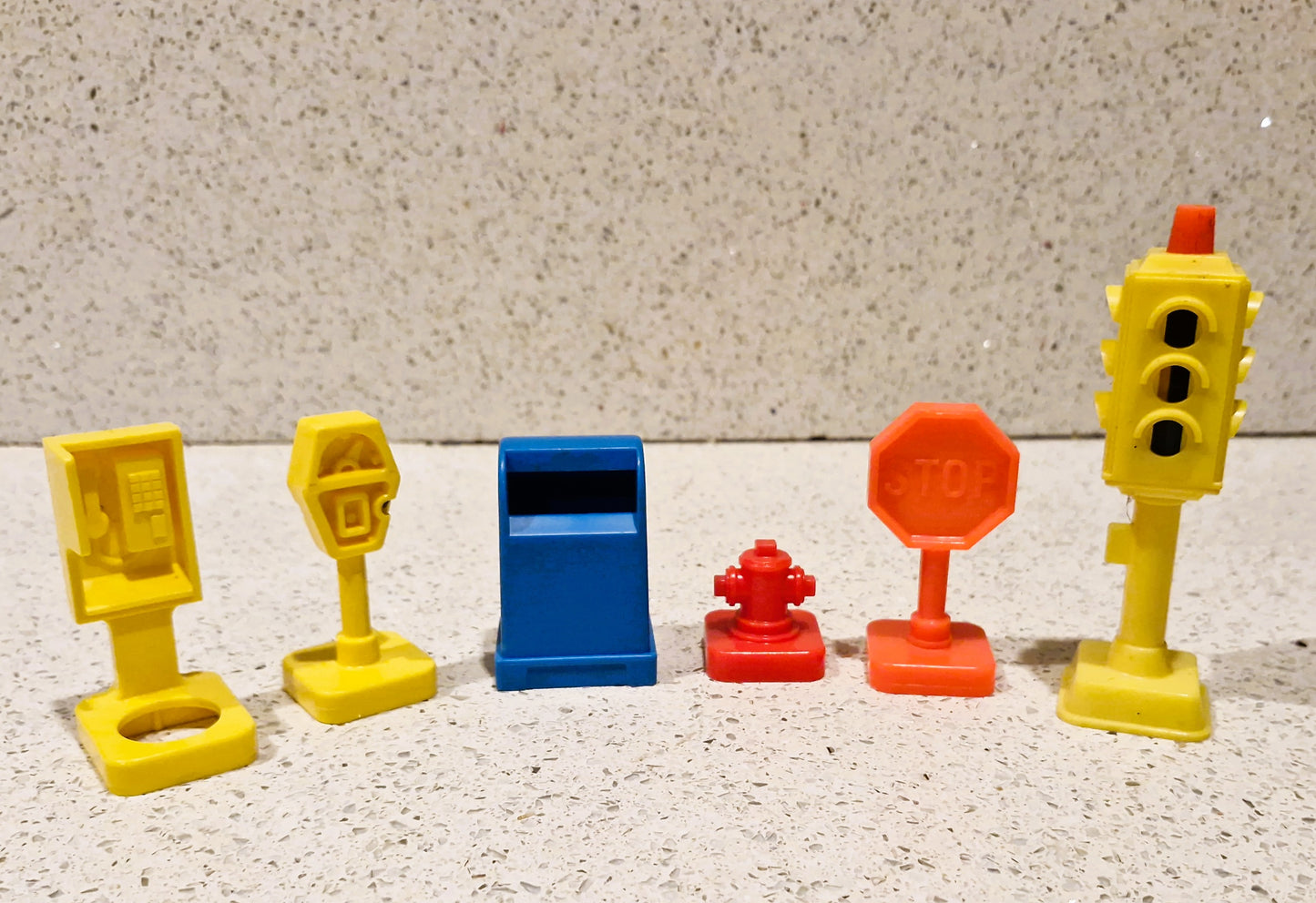 Vintage Fisher Price Main Street Set: Little People Town w/ Vehicles & Figures - BOXED