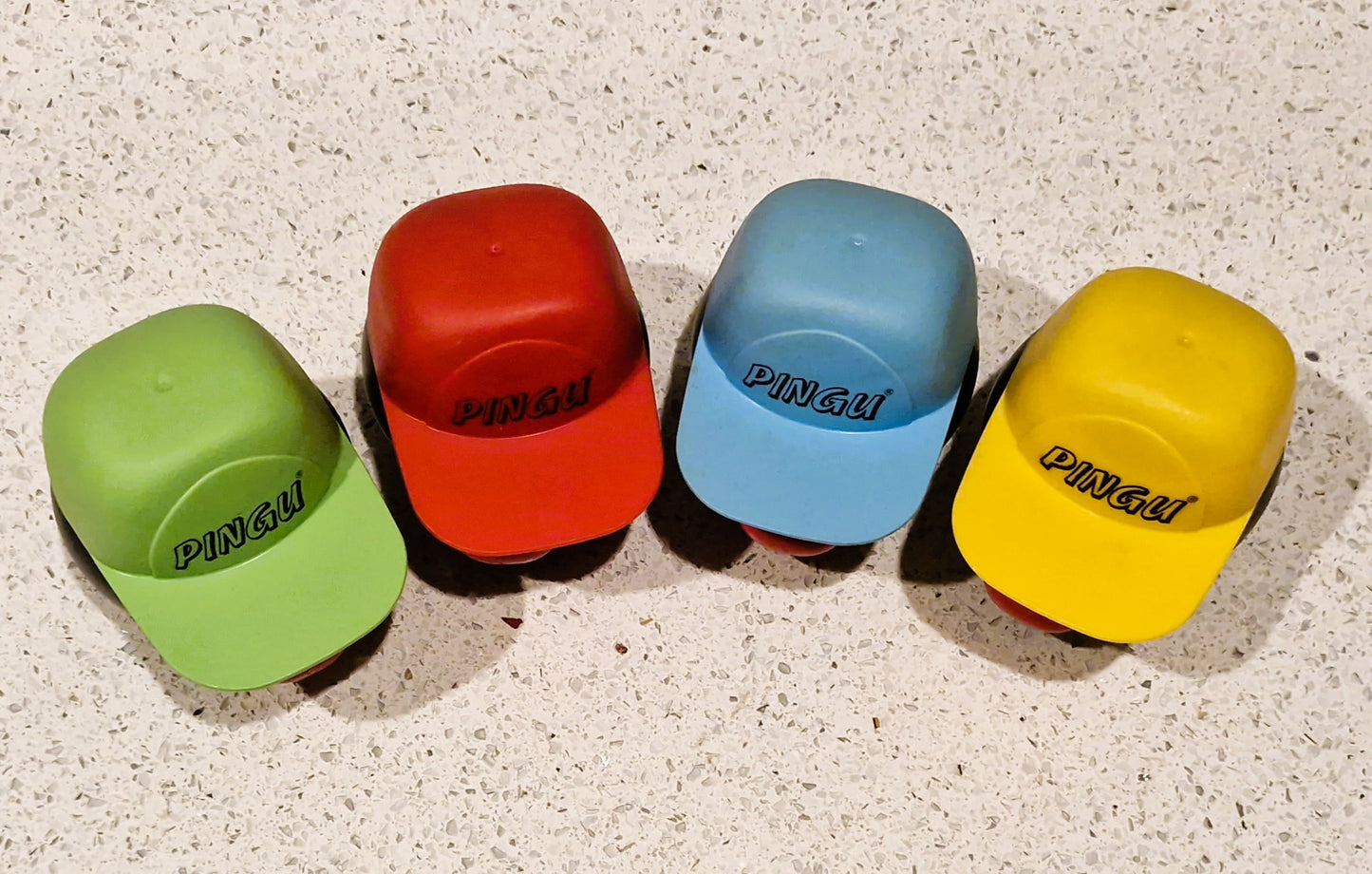 PINGU,  BLUE HAT, Pingu Ice Cream Tub, Hats as Lids, Very Rare, 90s Nostalgia, Vintage, Pingu Toys