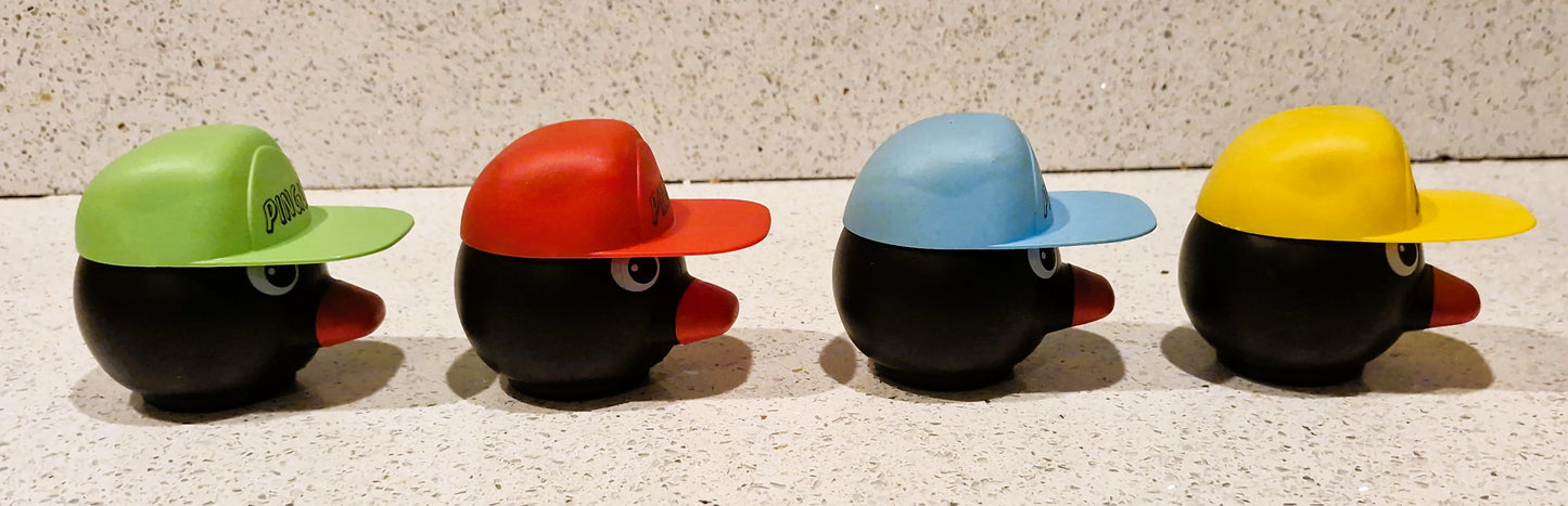 PINGU,  BLUE HAT, Pingu Ice Cream Tub, Hats as Lids, Very Rare, 90s Nostalgia, Vintage, Pingu Toys