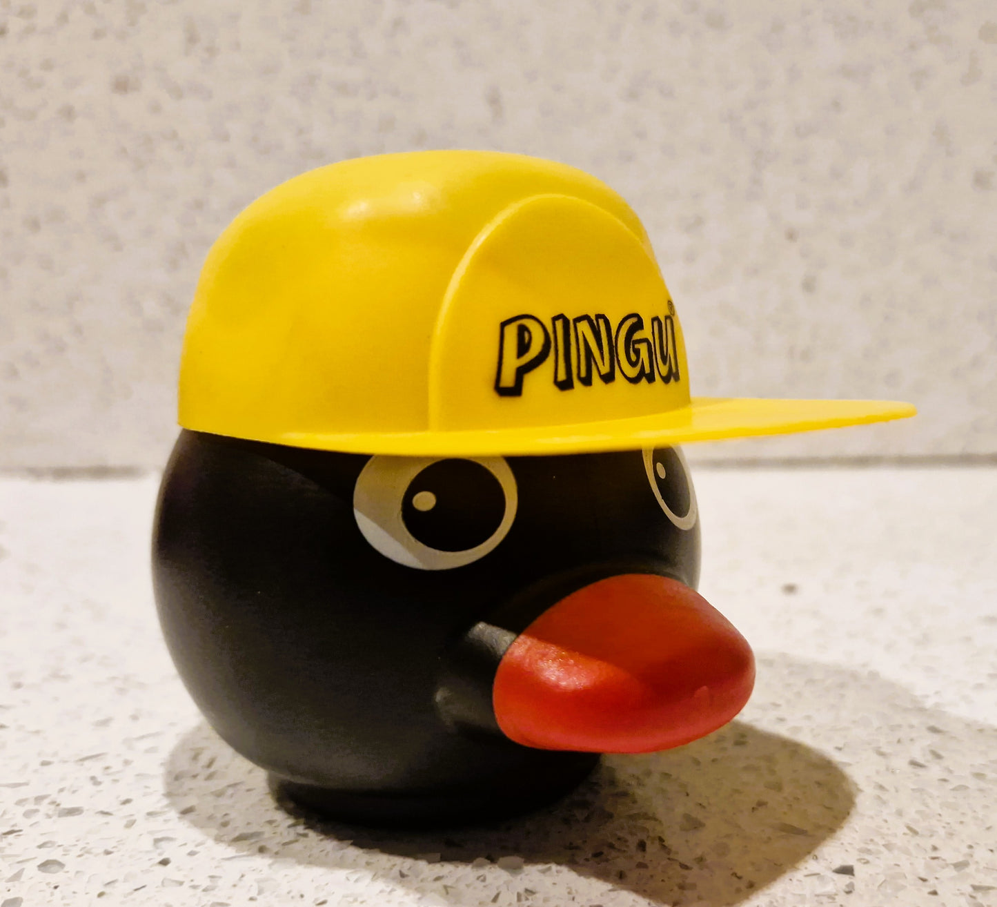 PINGU,  YELLOW HAT, Pingu Ice Cream Tub, Hats as Lids, Very Rare, 90s Nostalgia, Vintage, Pingu Toys