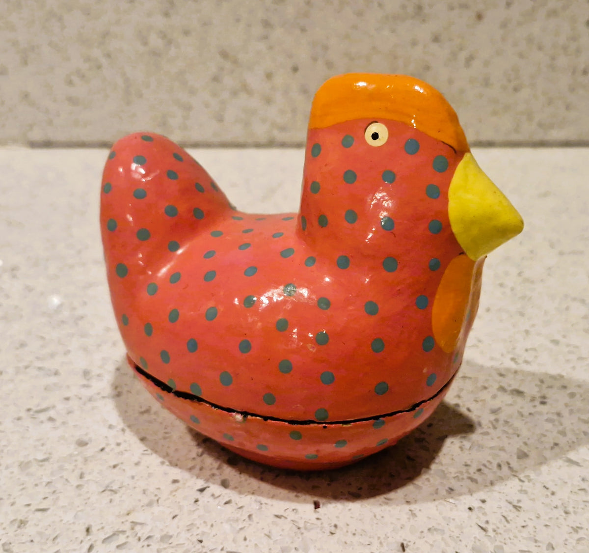 Chicken Shaped, wooden trinket box, Easter, Hen, Chicken, Easter gift, cute, quirky, hand painted