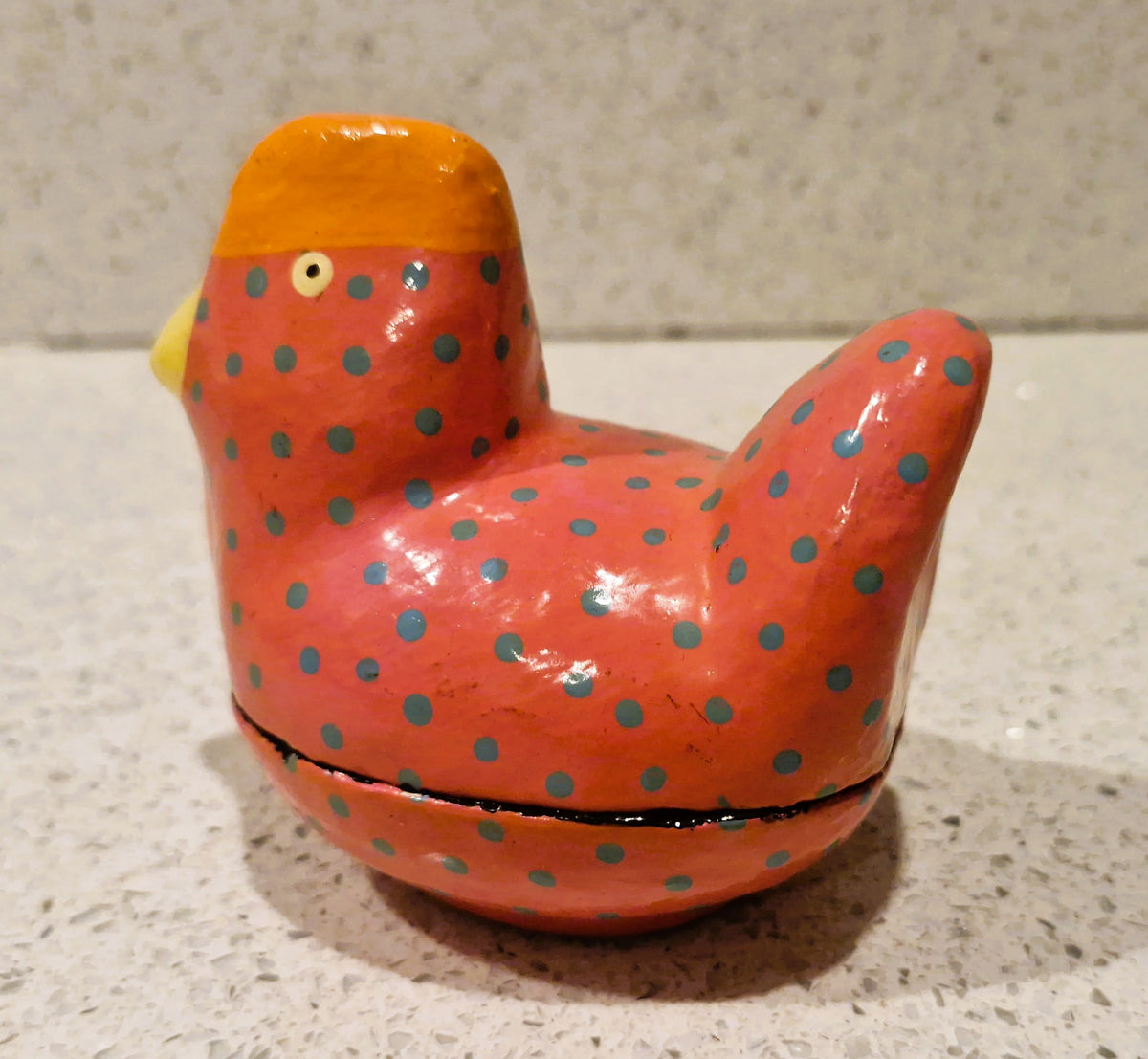Chicken Shaped, wooden trinket box, Easter, Hen, Chicken, Easter gift, cute, quirky, hand painted