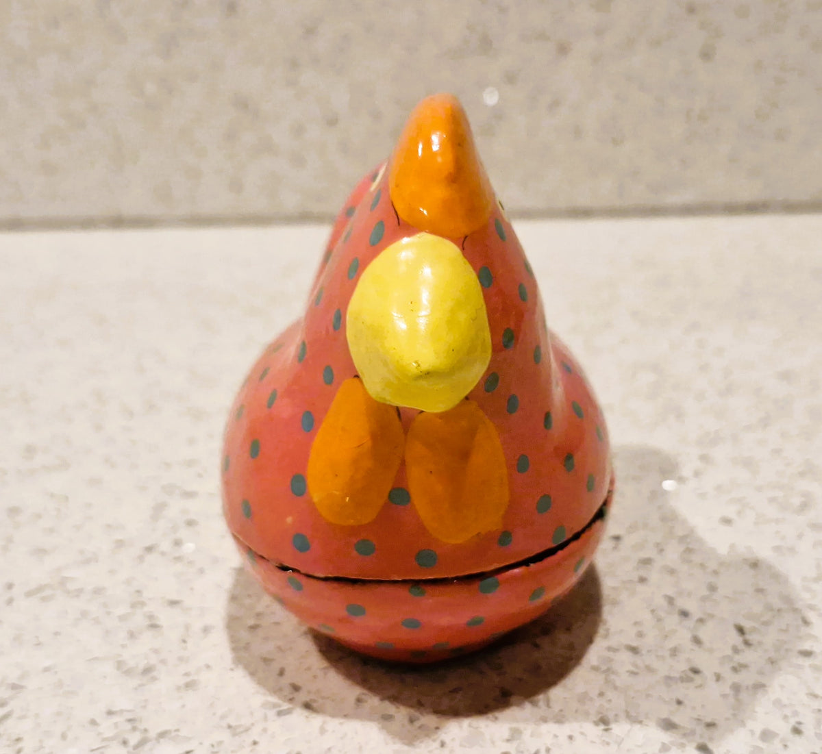 Chicken Shaped, wooden trinket box, Easter, Hen, Chicken, Easter gift, cute, quirky, hand painted