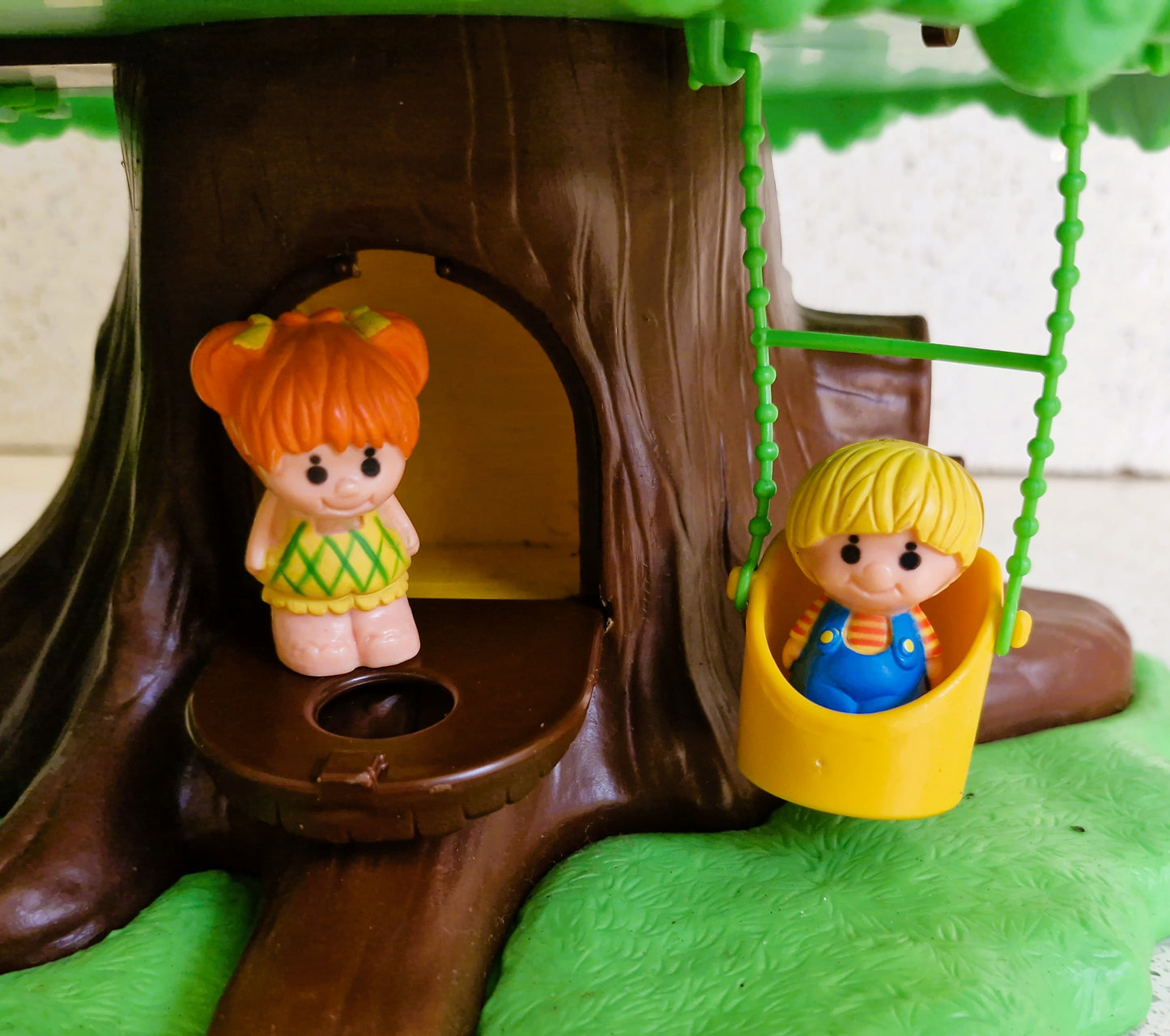 Vintage Palitoy Discovery Time Pop Up Tree House with Family & Car