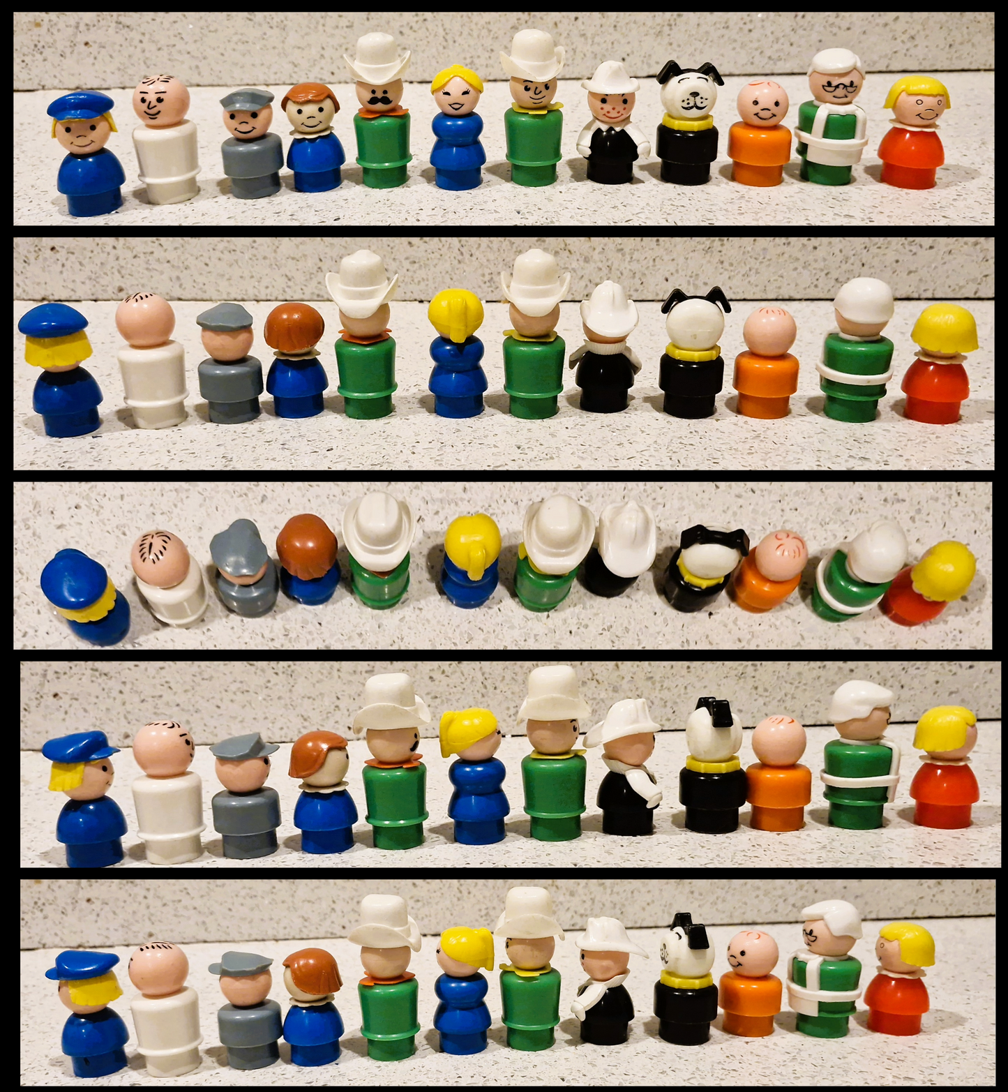 Vintage Fisher Price Main Street Set: Little People Town w/ Vehicles & Figures - BOXED