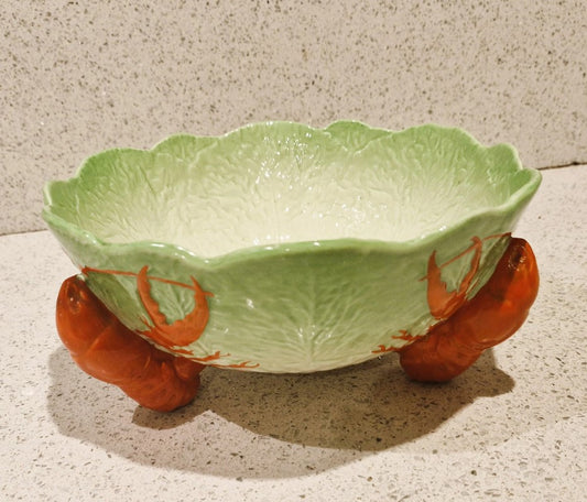 Lobster Salad bowl, Crown Devon, Made in England, Crown Devon Lobster Bowl, Vintage