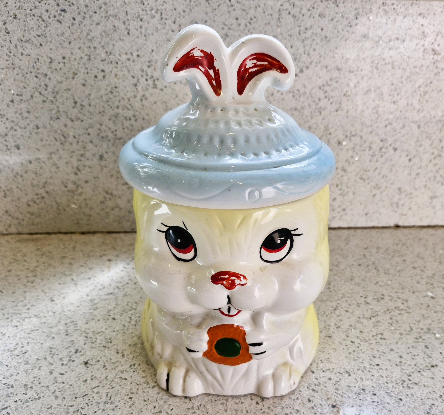 Cute Bunny Cookie Jar, Kitsch, Cute, Quirky, Rabbit, Bunny, Cookie Jar
