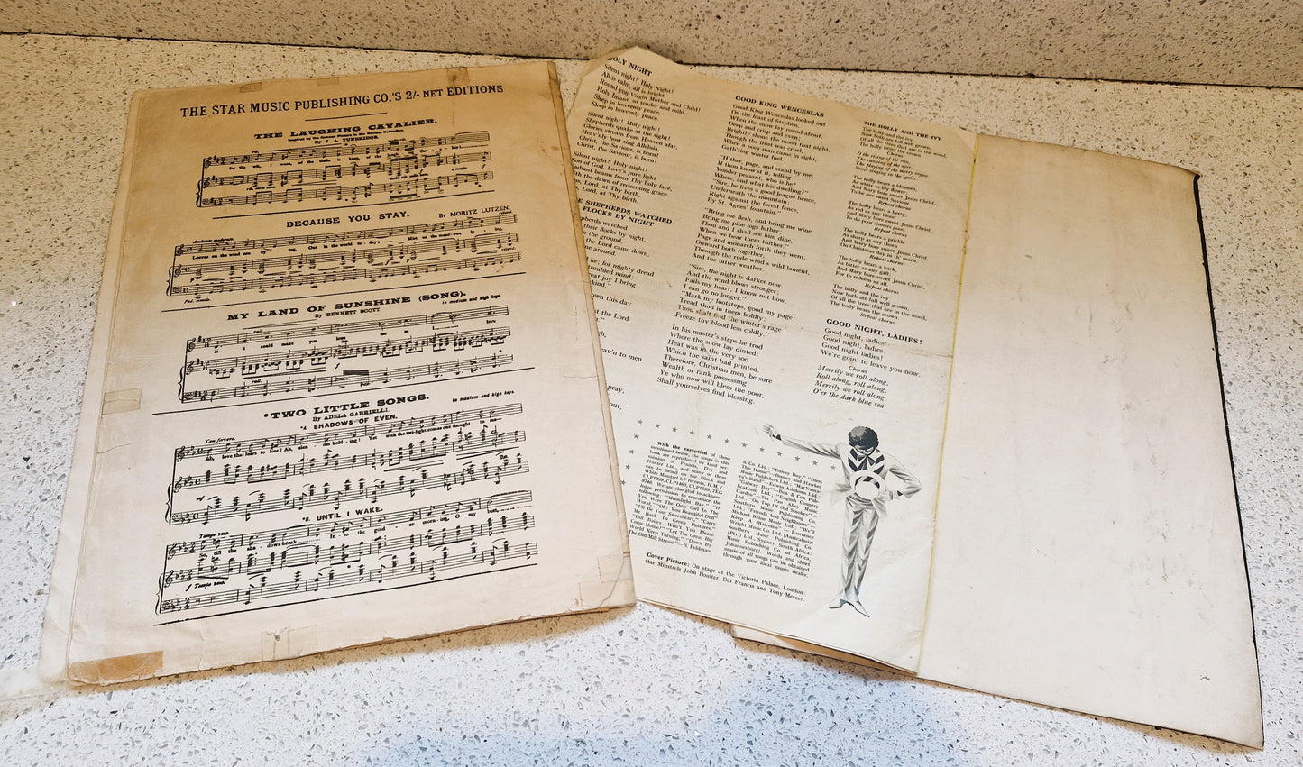 Black and White Minstrels Song Book, Black and White Minstrels, Vintage Music Hall, 1950s, Black and White Minstrels, RARE, Musical Hall Song Book