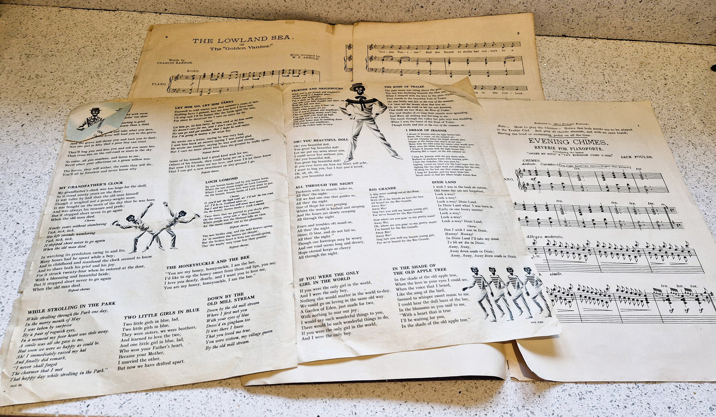 Black and White Minstrels Song Book, Black and White Minstrels, Vintage Music Hall, 1950s, Black and White Minstrels, RARE, Musical Hall Song Book