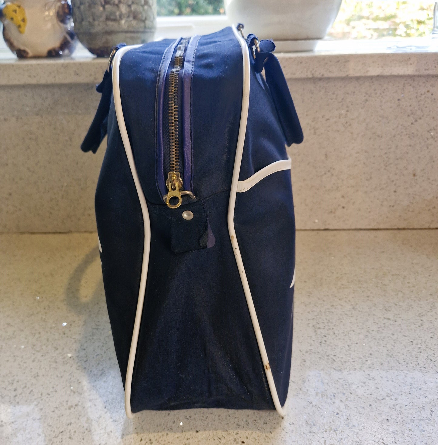 Vintage Airline Bag, BOAC, 1960s, 1970s, Flight Bag, Cabin Bag, Original, British Overseas Airways Corporation, British Airways, Bag