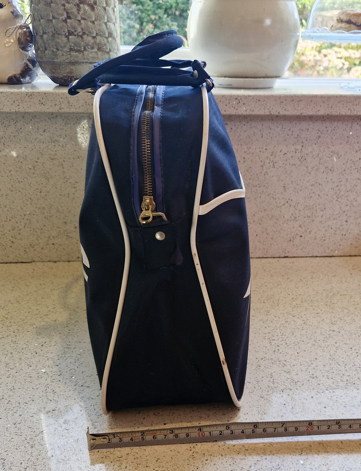 Vintage Airline Bag, BOAC, 1960s, 1970s, Flight Bag, Cabin Bag, Original, British Overseas Airways Corporation, British Airways, Bag