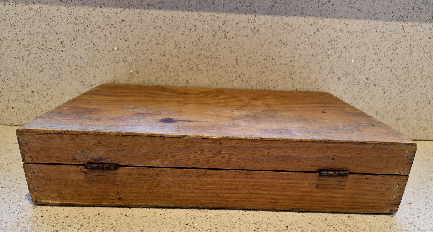 Vintage, Handy Andy Carpenters Tool Chest, Handy Andy Tool Box, Carpenter, Vintage Wooden tool set, Circa 1975, Wooden tool box,