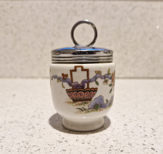 Royal Worcester Egg Coddler, Oriental, Pekin, Standard Size, Type 4B, Pergola, Hotel China