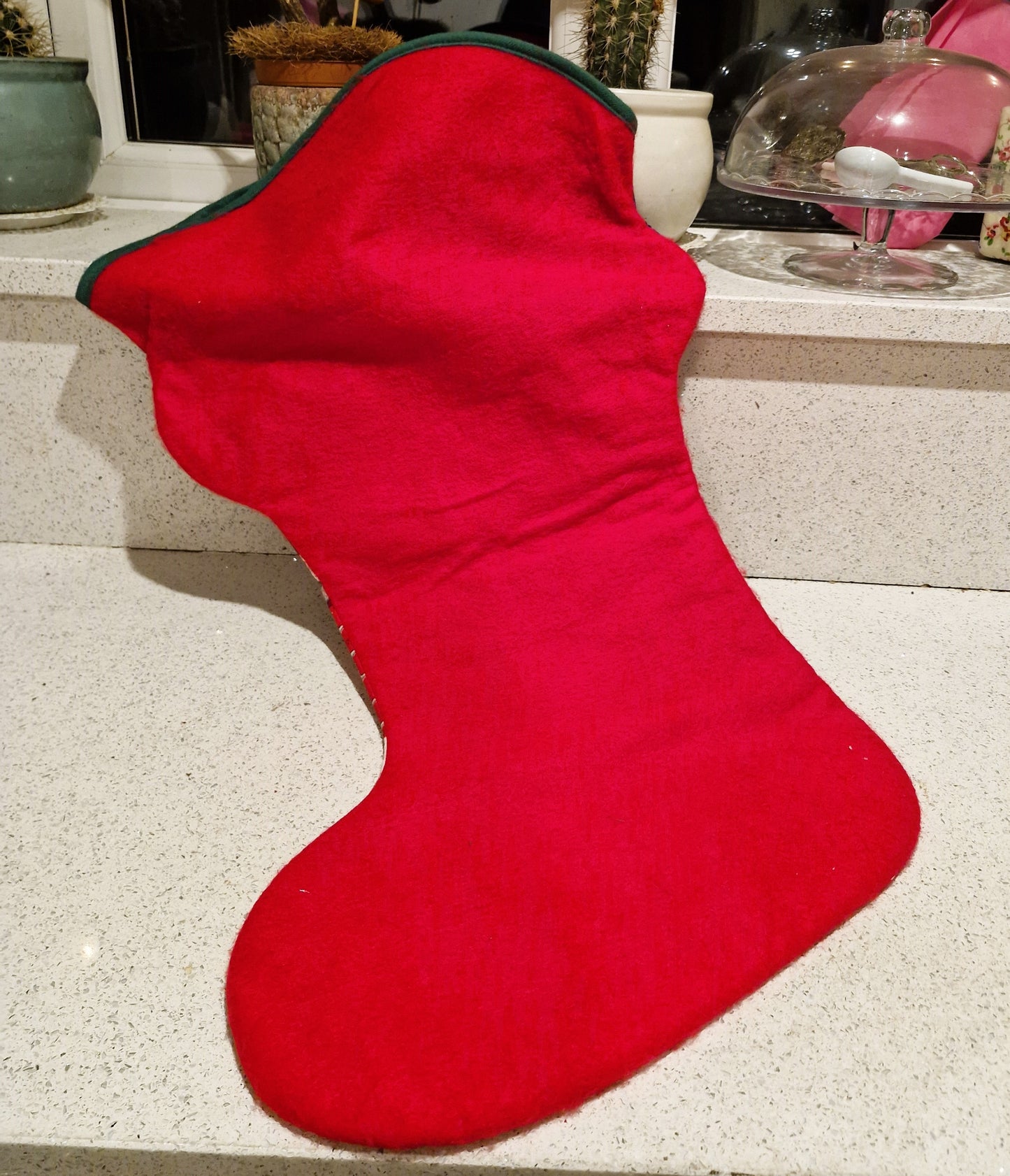 Large Christmas Stocking, Large Vintage Christmas Stocking, Large Xmas Stockings, Vintage Christmas Stockings (Copy) (Copy)