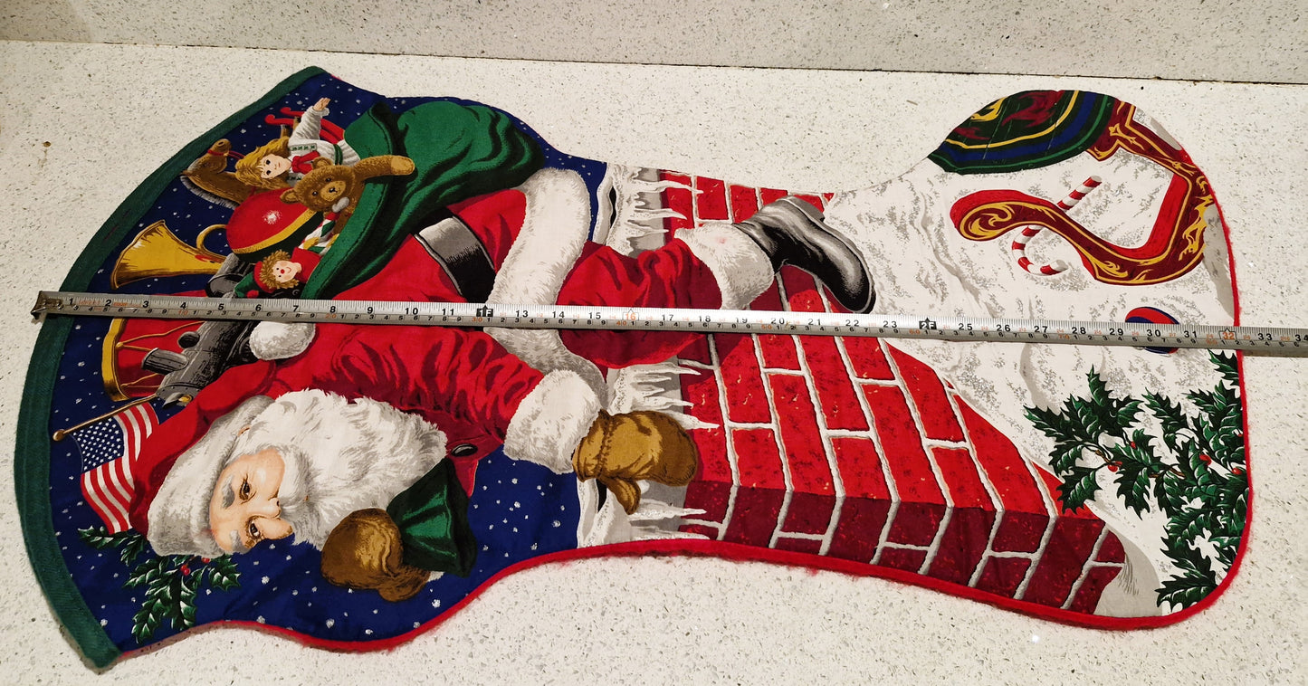 Large Christmas Stocking, Large Vintage Christmas Stocking, Large Xmas Stockings, Vintage Christmas Stockings (Copy) (Copy)