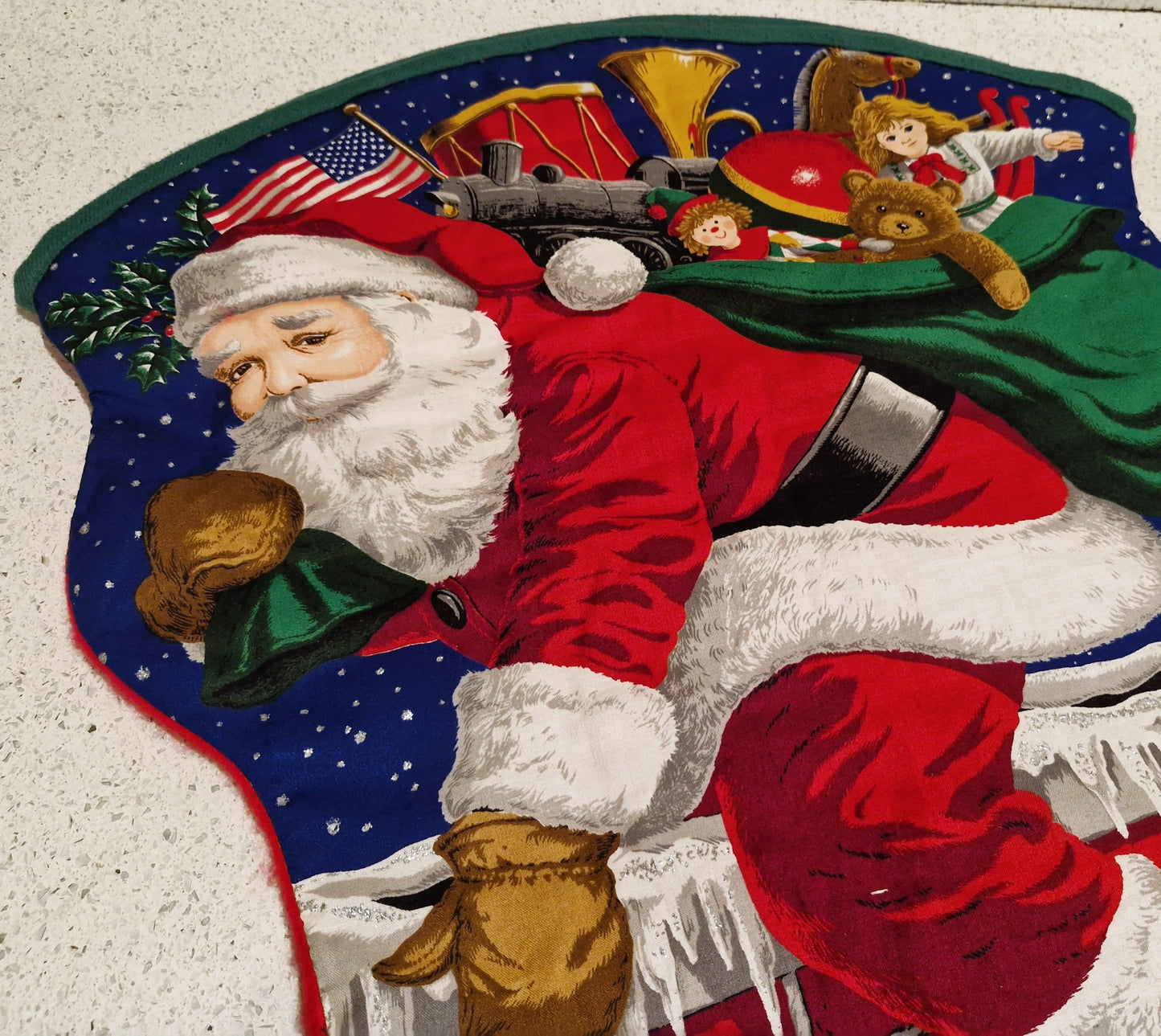 Large Christmas Stocking, Large Vintage Christmas Stocking, Large Xmas Stockings, Vintage Christmas Stockings (Copy) (Copy)