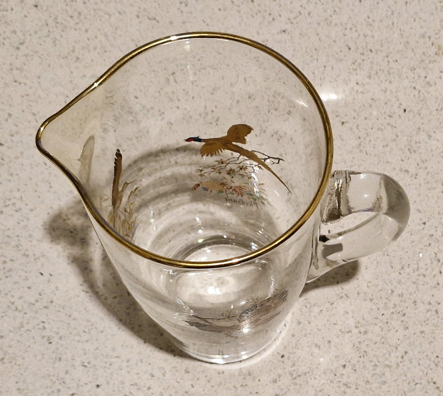 Game Shooting, Game Birds, Pheasant, Partridge, Duck, Jug, Pitcher, Decanter, Glasses, Set, RARE, Glass, Vintage, Glorious 12th, IMMACULATE