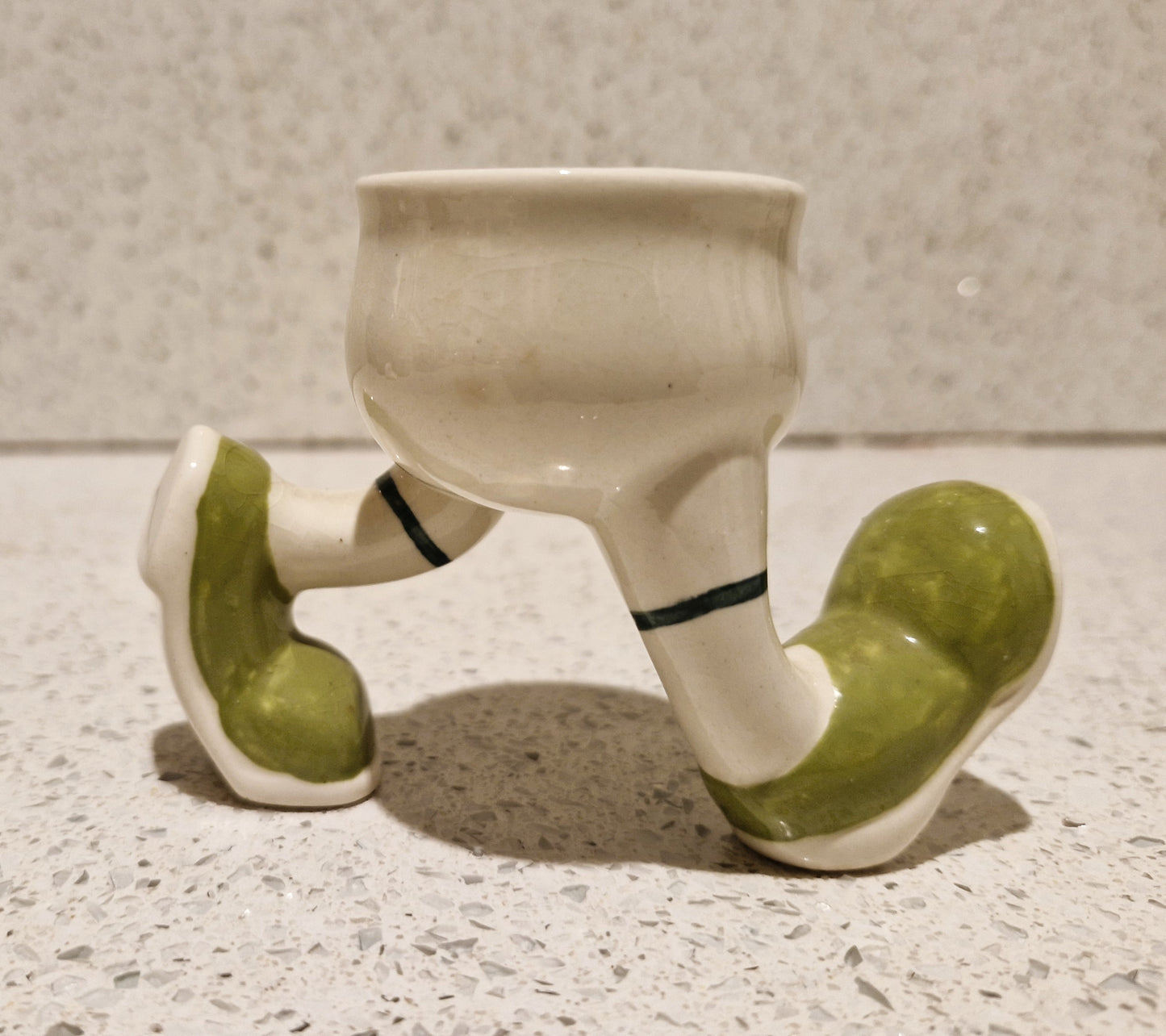 Carlton ware, Vintage, Egg Cup on Legs, Feet, Original, 60s , Walking egg cups, running egg cup, Ceramic, Great Gift, Jogger, Runner