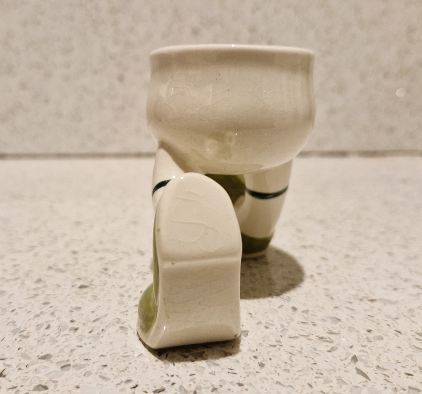Carlton ware, Vintage, Egg Cup on Legs, Feet, Original, 60s , Walking egg cups, running egg cup, Ceramic, Great Gift, Jogger, Runner