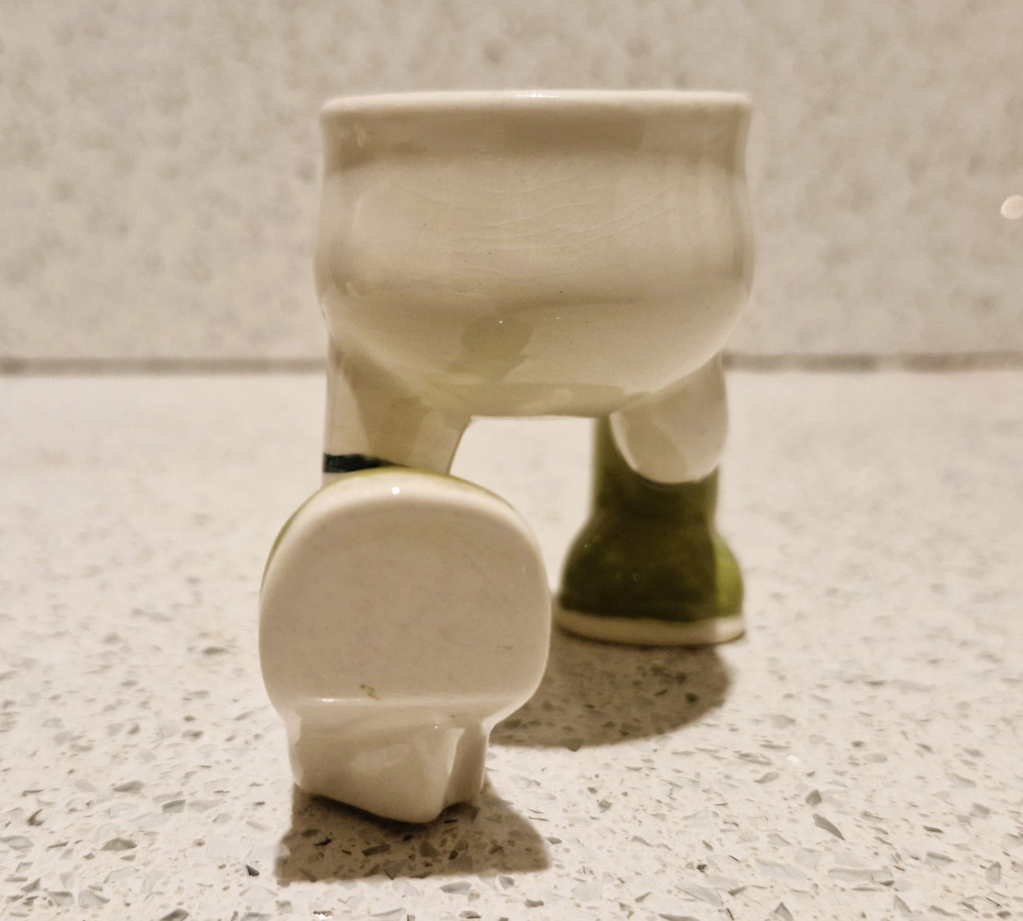 Carlton ware, Vintage, Egg Cup on Legs, Feet, Original, 60s , Walking egg cups, running egg cup, Ceramic, Great Gift, Jogger, Runner