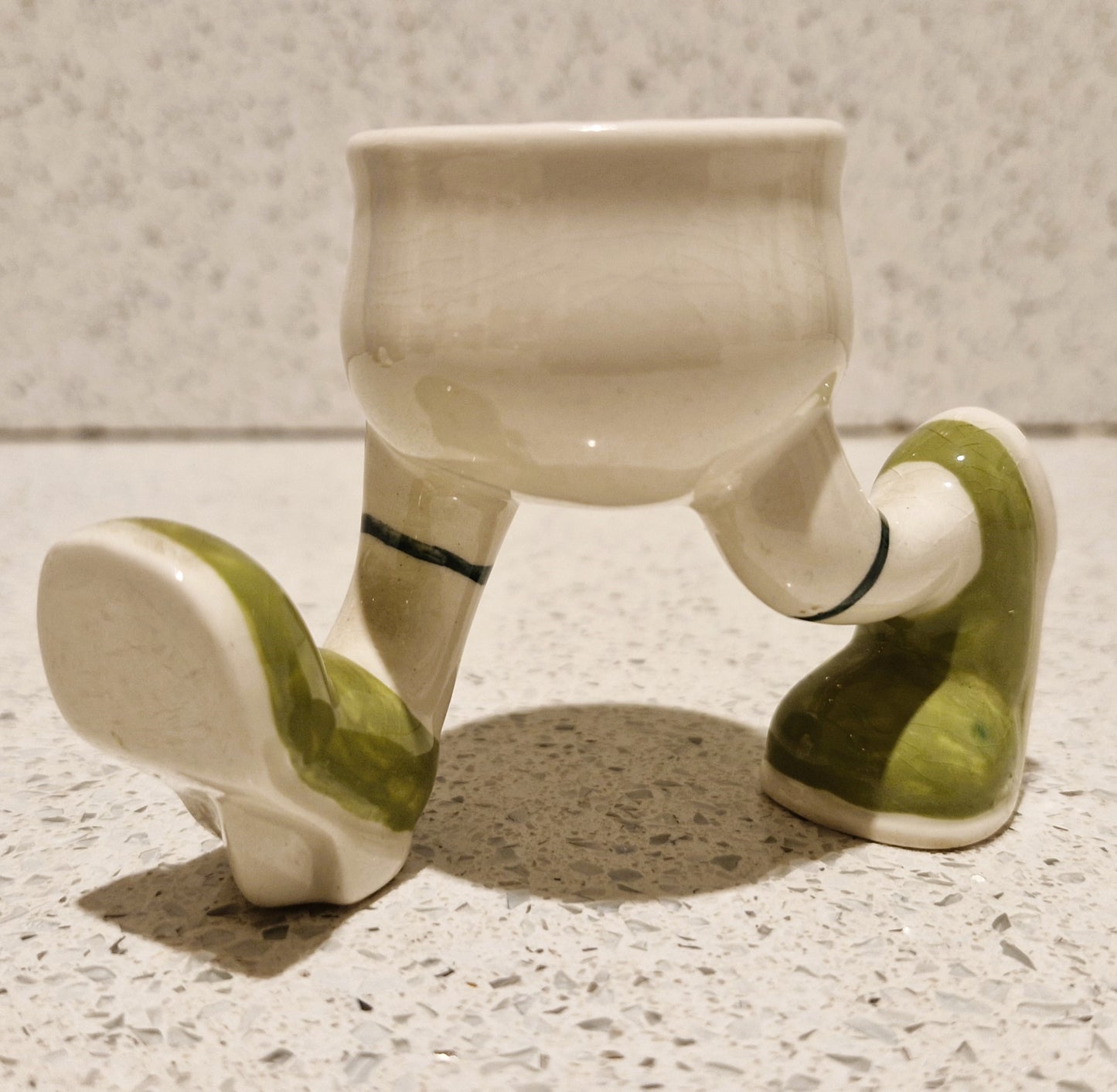 Carlton ware, Vintage, Egg Cup on Legs, Feet, Original, 60s , Walking egg cups, running egg cup, Ceramic, Great Gift, Jogger, Runner