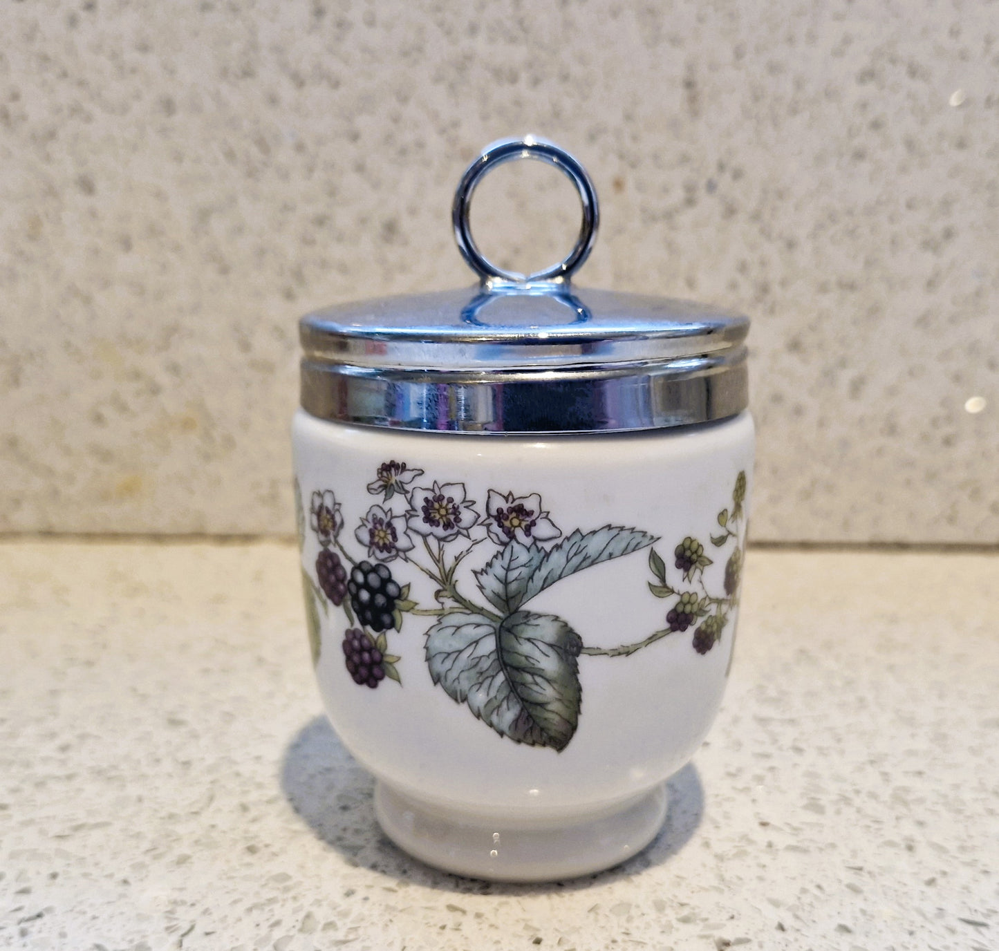 Royal Worcester Egg Coddler, Royal Worcester, King Size, Xl, Large, Double, Egg Coddler, Coddler, Elegant Blackberry, Bramble, Berries