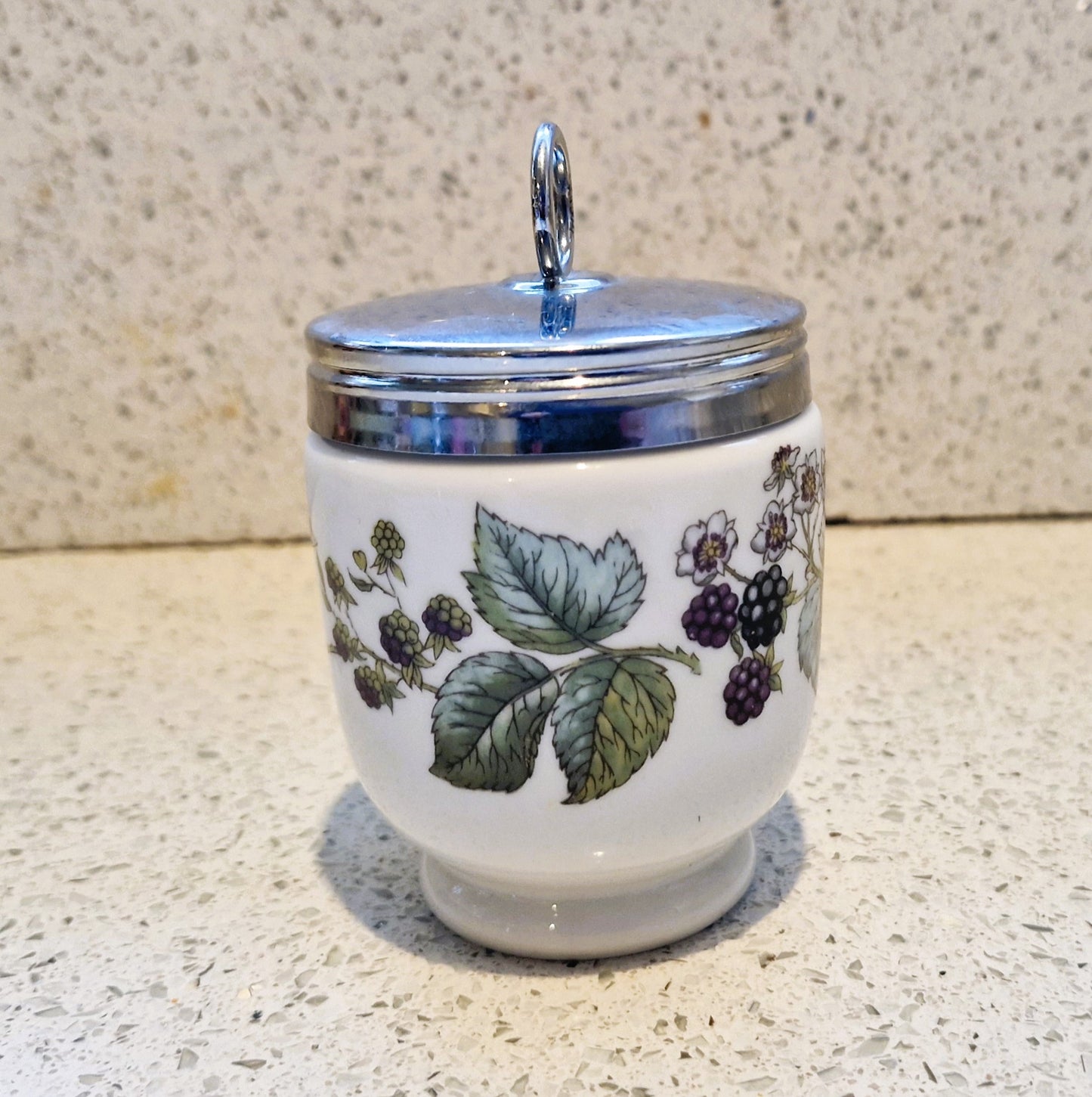 Royal Worcester Egg Coddler, Royal Worcester, King Size, Xl, Large, Double, Egg Coddler, Coddler, Elegant Blackberry, Bramble, Berries