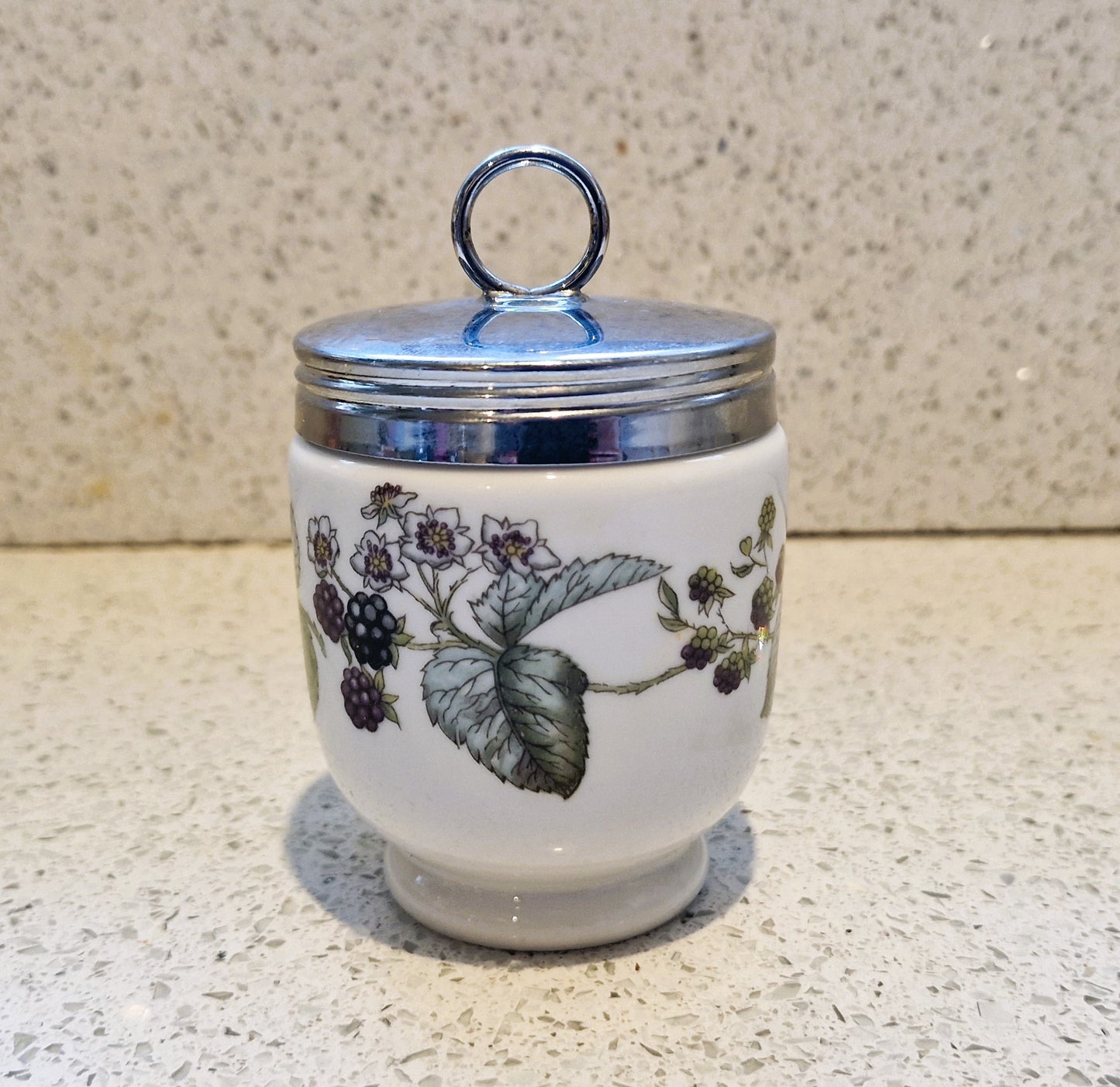 Royal Worcester Egg Coddler, Royal Worcester, King Size, Xl, Large, Double, Egg Coddler, Coddler, Elegant Blackberry, Bramble, Berries