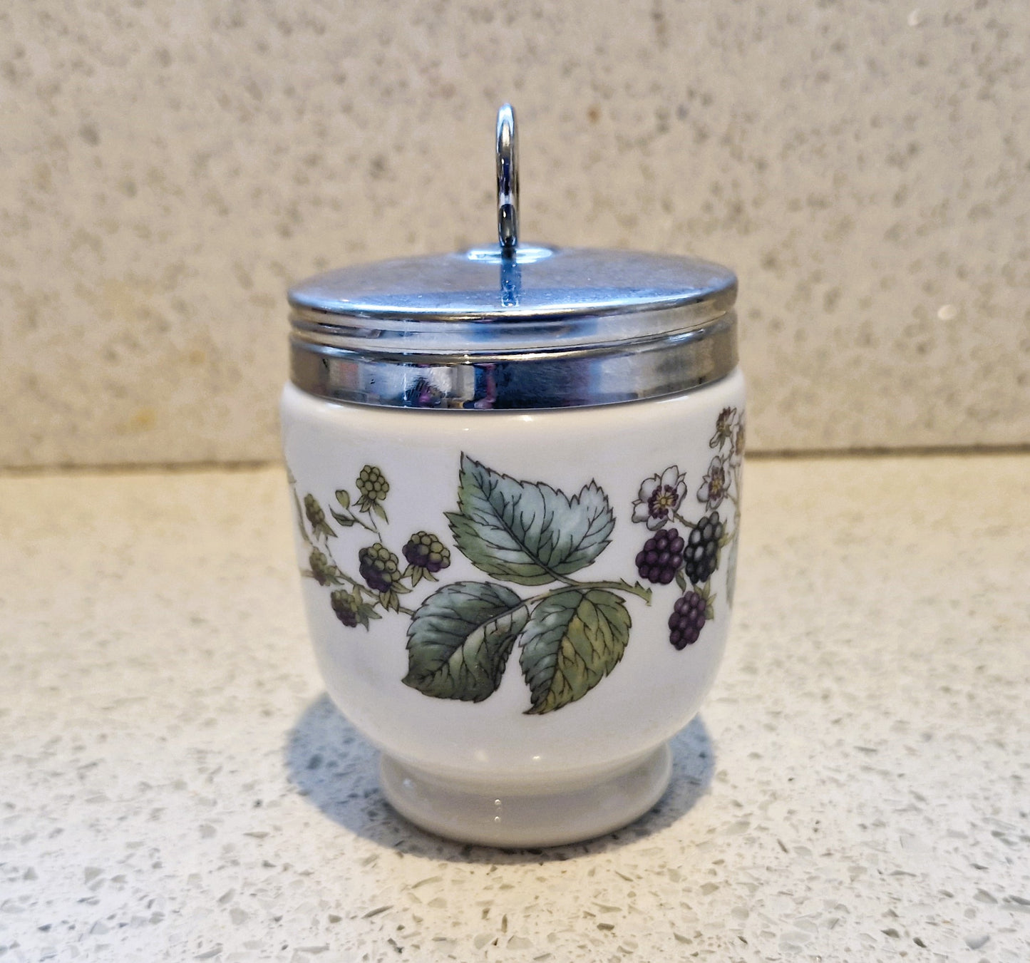 Royal Worcester Egg Coddler, Royal Worcester, King Size, Xl, Large, Double, Egg Coddler, Coddler, Elegant Blackberry, Bramble, Berries