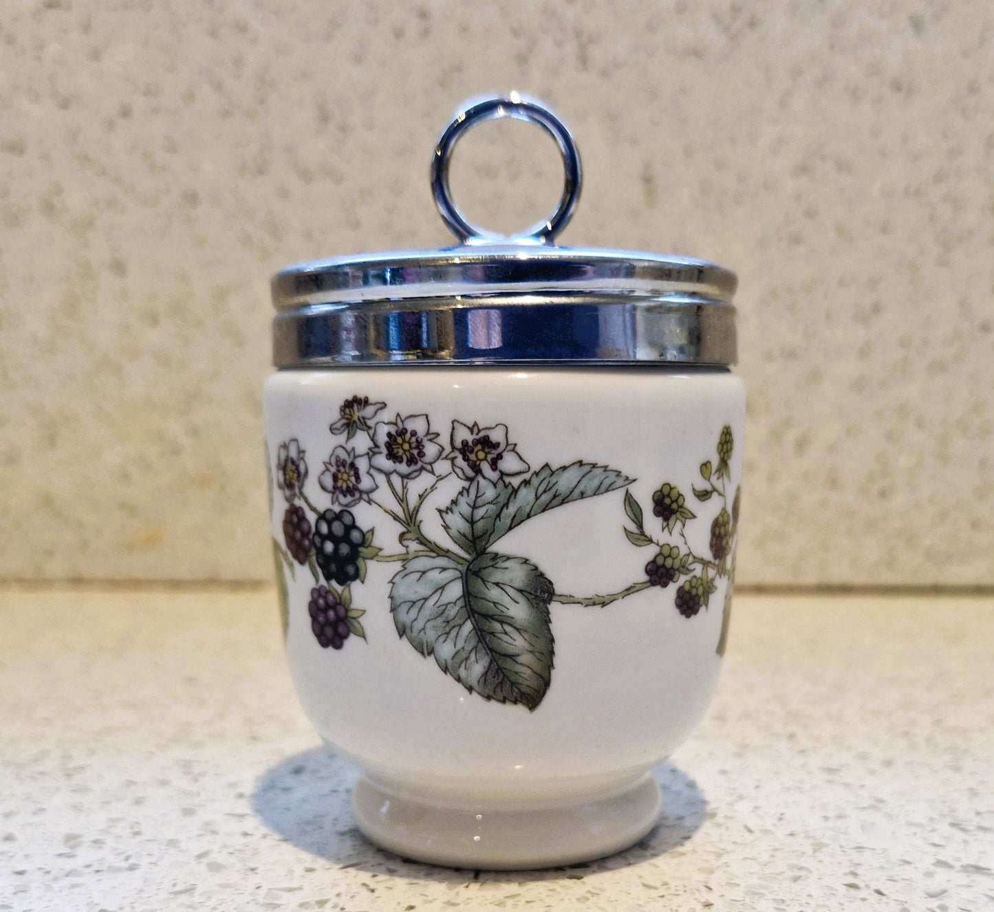 Royal Worcester Egg Coddler, Royal Worcester, King Size, Xl, Large, Double, Egg Coddler, Coddler, Elegant Blackberry, Bramble, Berries