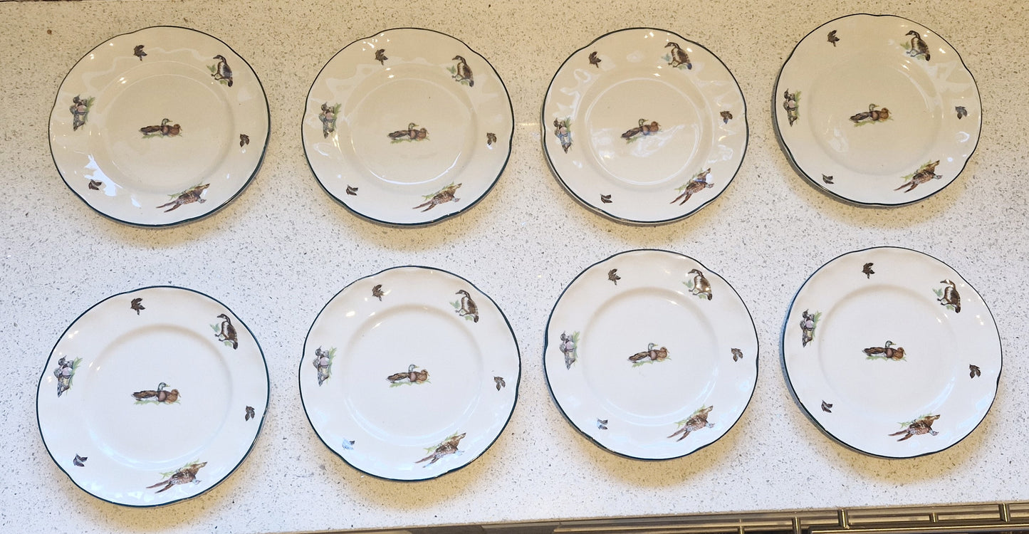 Duck Plates, Wildfowl, English, Johnson Bros. Brookshire, Made in England, Salad Plate, Salad Plates, Ducks, English Ducks