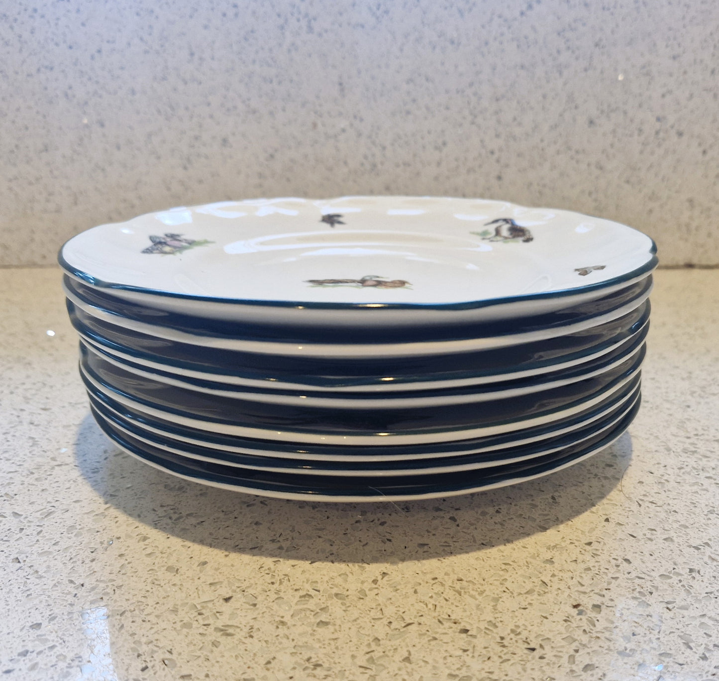 Duck Plates, Wildfowl, English, Johnson Bros. Brookshire, Made in England, Salad Plate, Salad Plates, Ducks, English Ducks