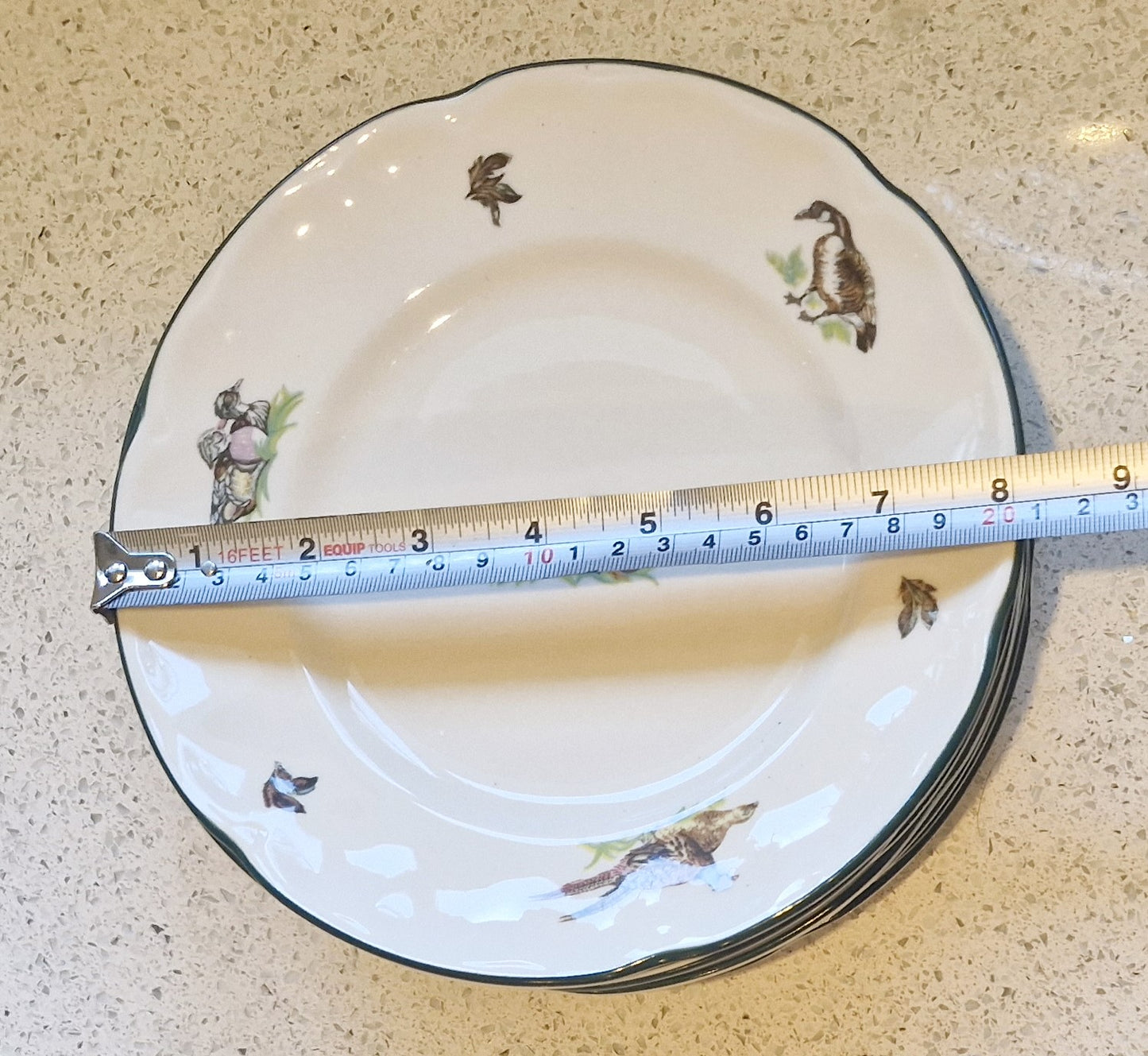 Duck Plates, Wildfowl, English, Johnson Bros. Brookshire, Made in England, Salad Plate, Salad Plates, Ducks, English Ducks