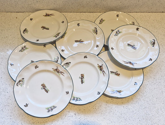 Duck Plates, Wildfowl, English, Johnson Bros. Brookshire, Made in England, Salad Plate, Salad Plates, Ducks, English Ducks
