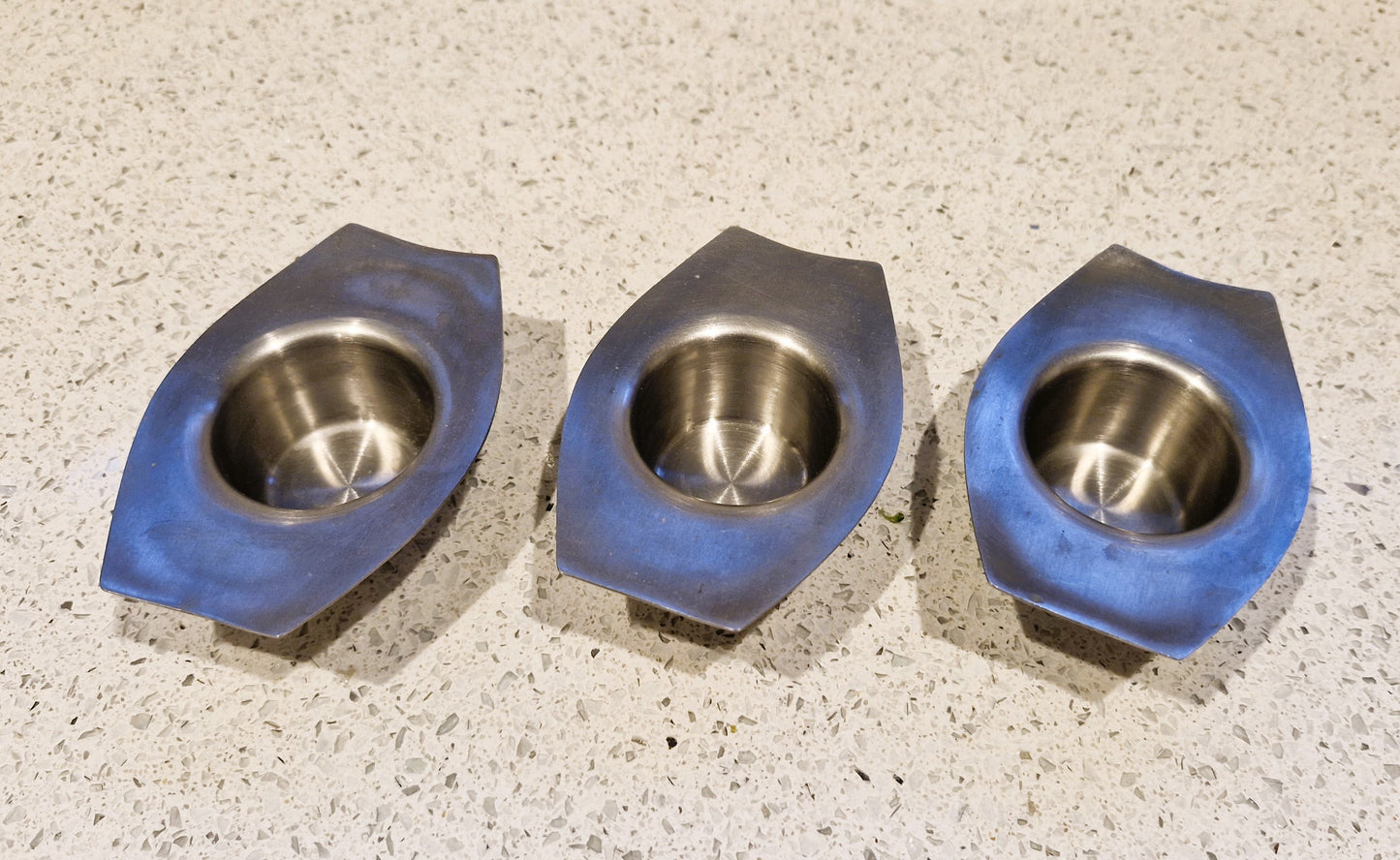 Vintage Chichester Stainless Steel Egg Cup with Handle - MCM Design