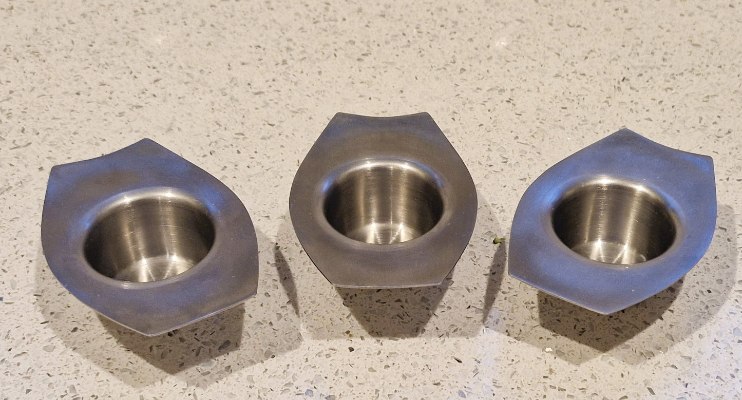 Vintage Chichester Stainless Steel Egg Cup with Handle - MCM Design