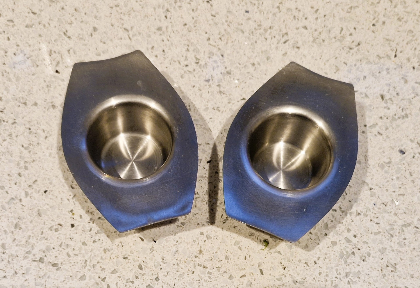 Vintage Chichester Stainless Steel Egg Cup with Handle - MCM Design