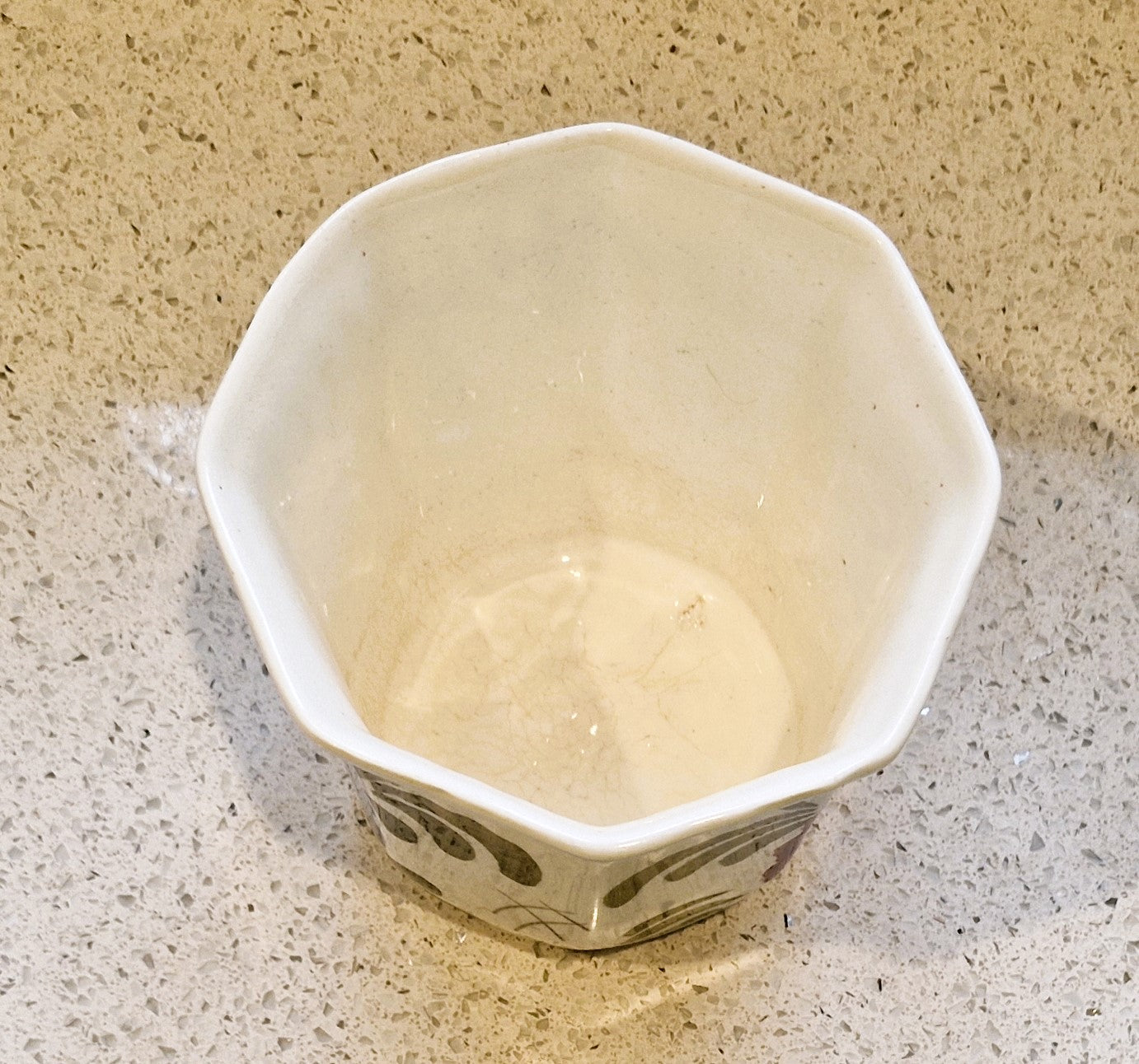 Vintage Hand Painted Plant Pot: Mediterranean Indoor Planter