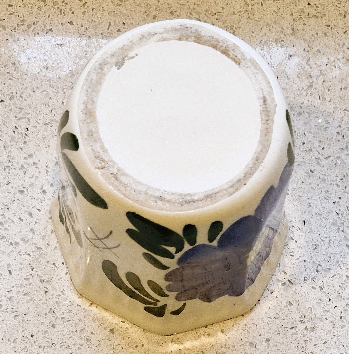 Vintage Hand Painted Plant Pot: Mediterranean Indoor Planter