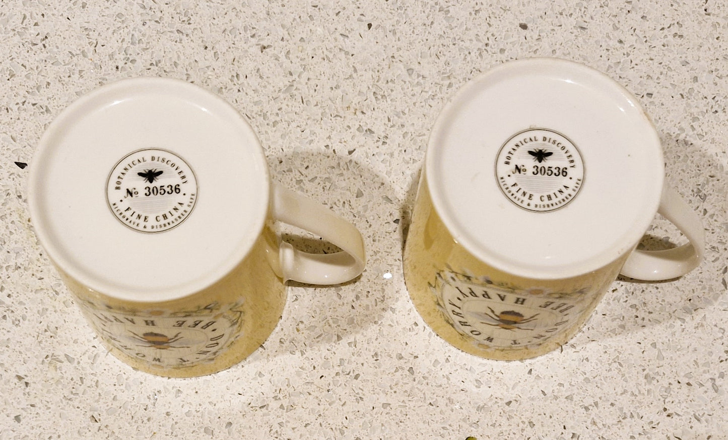 Don't Worry Bee Happy Mugs, Vintage Bee Mugs, Honey Bee, Mugs, Bee Kepper,
