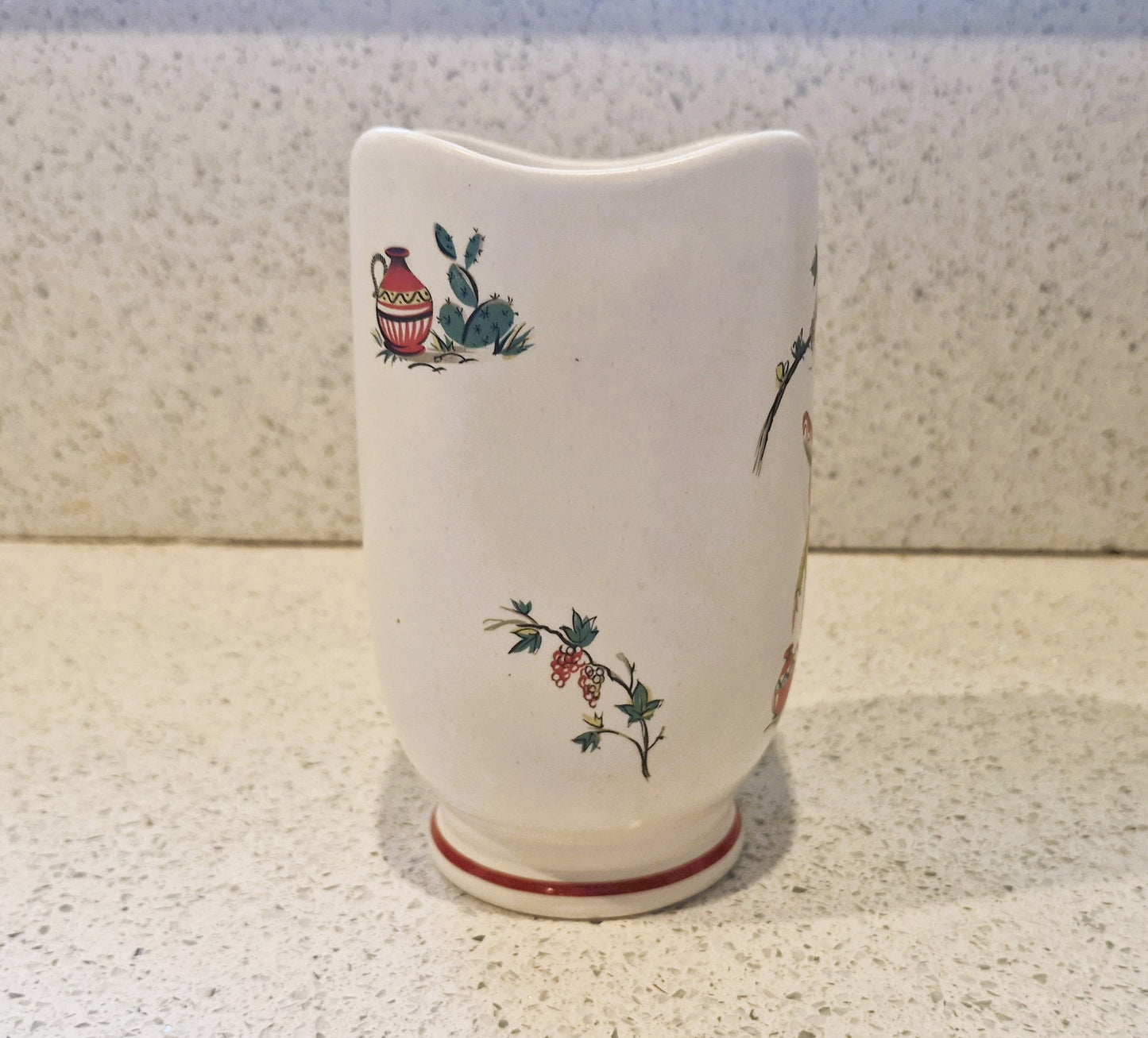 1950s Little Pedro Ceramic Vase: Kitsch Donkey Decor