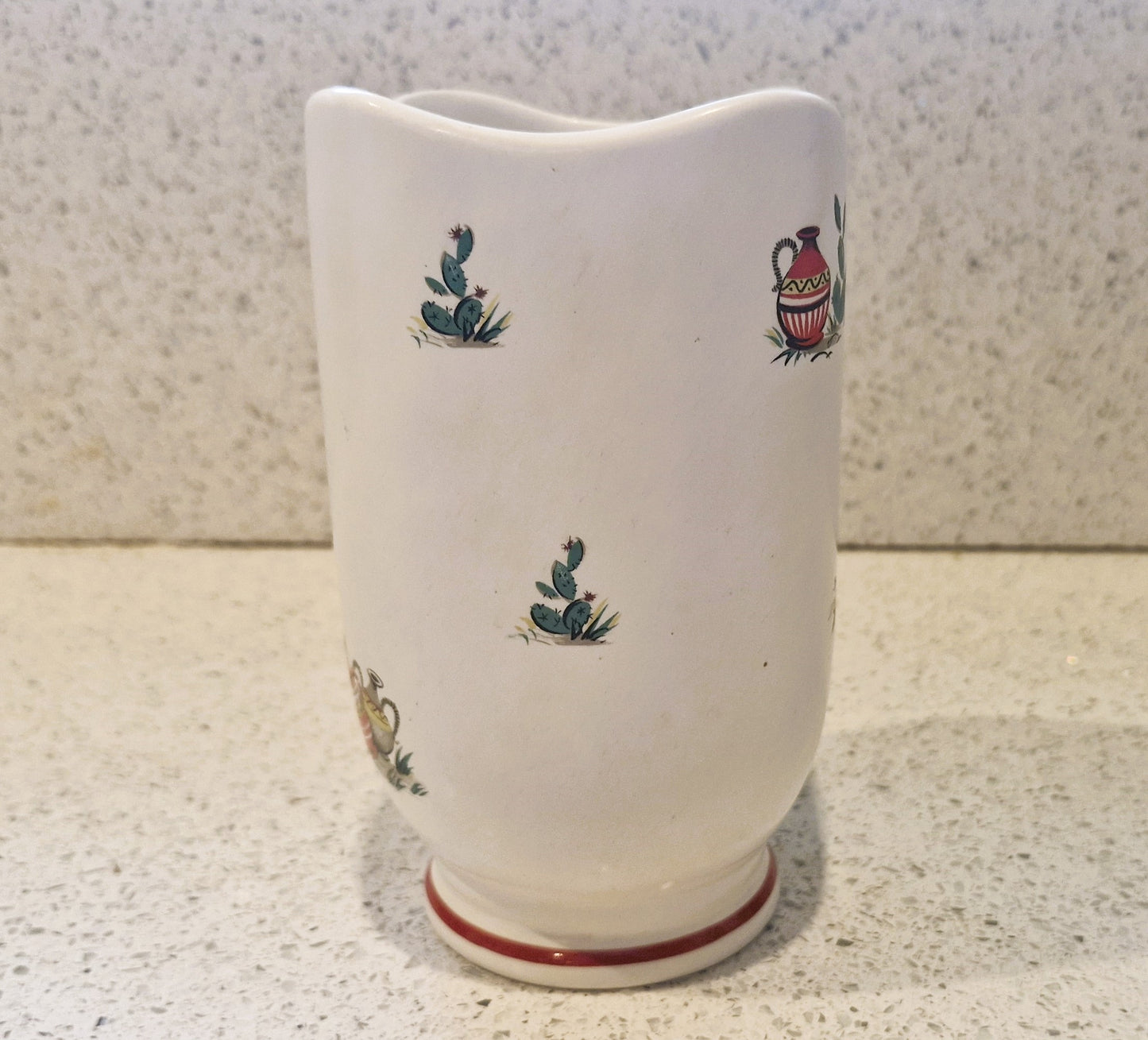 1950s Little Pedro Ceramic Vase: Kitsch Donkey Decor