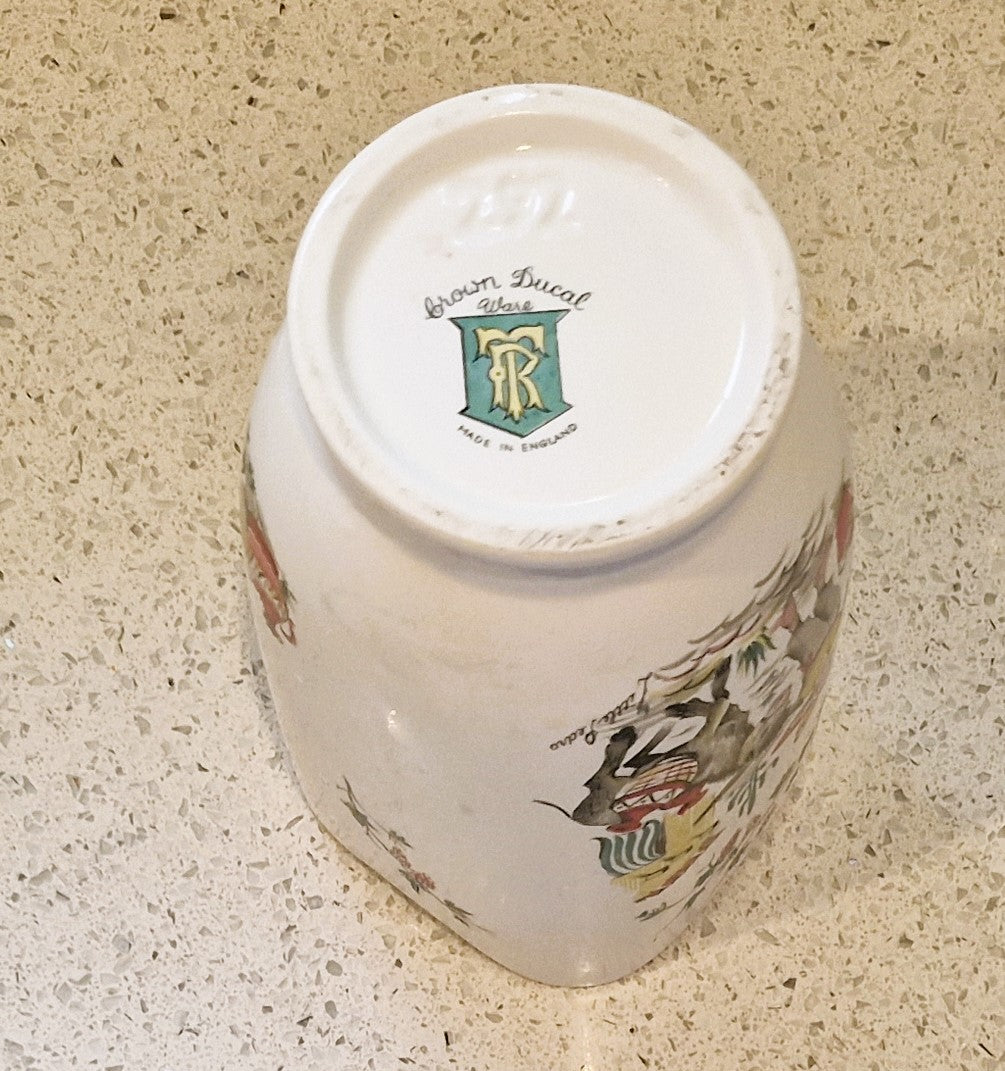 1950s Little Pedro Ceramic Vase: Kitsch Donkey Decor