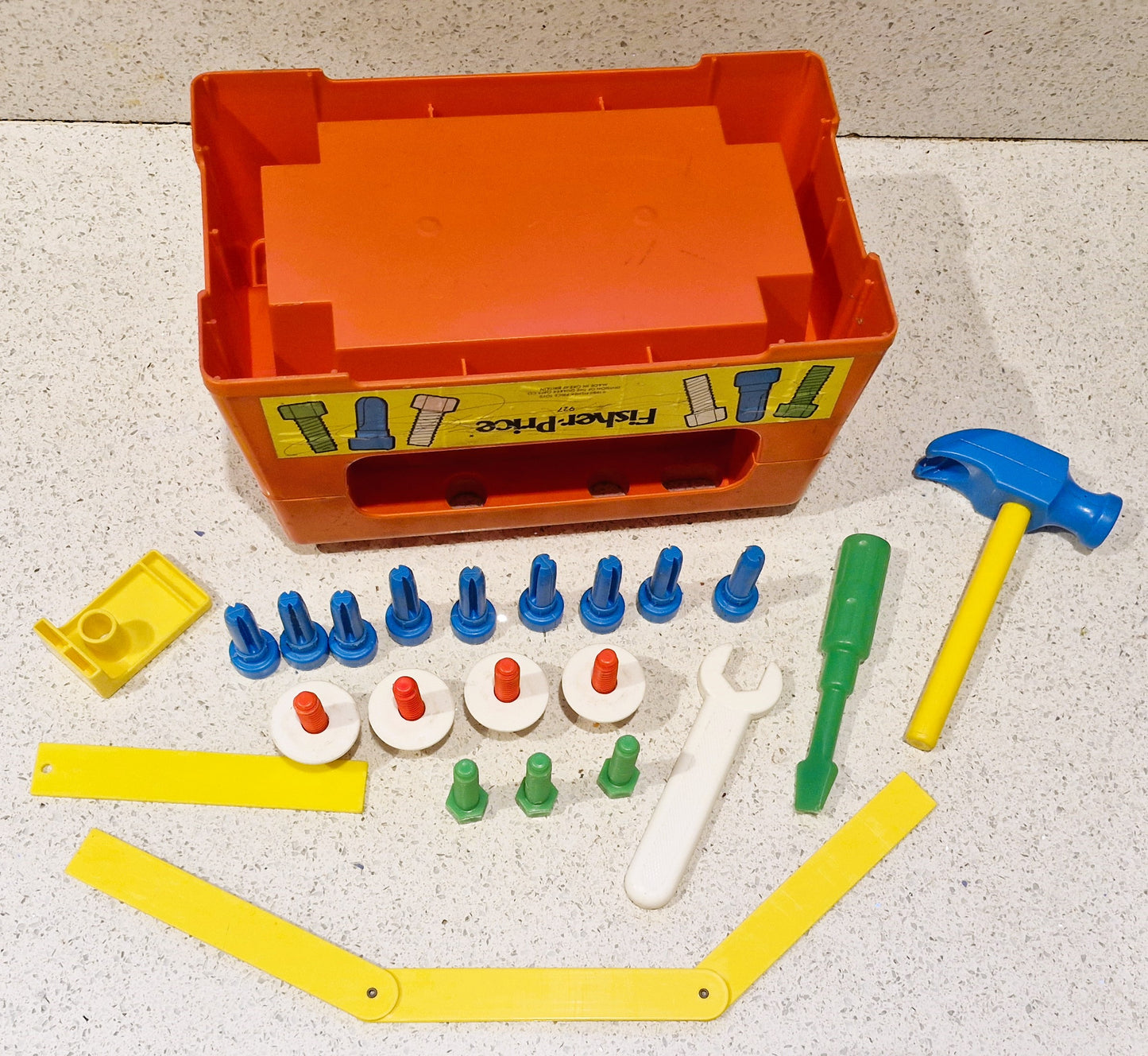 Vintage, Fisher Price Work Bench,  Fisher Price Tool Box, Fisher Price, Carpenter, Pretend Play