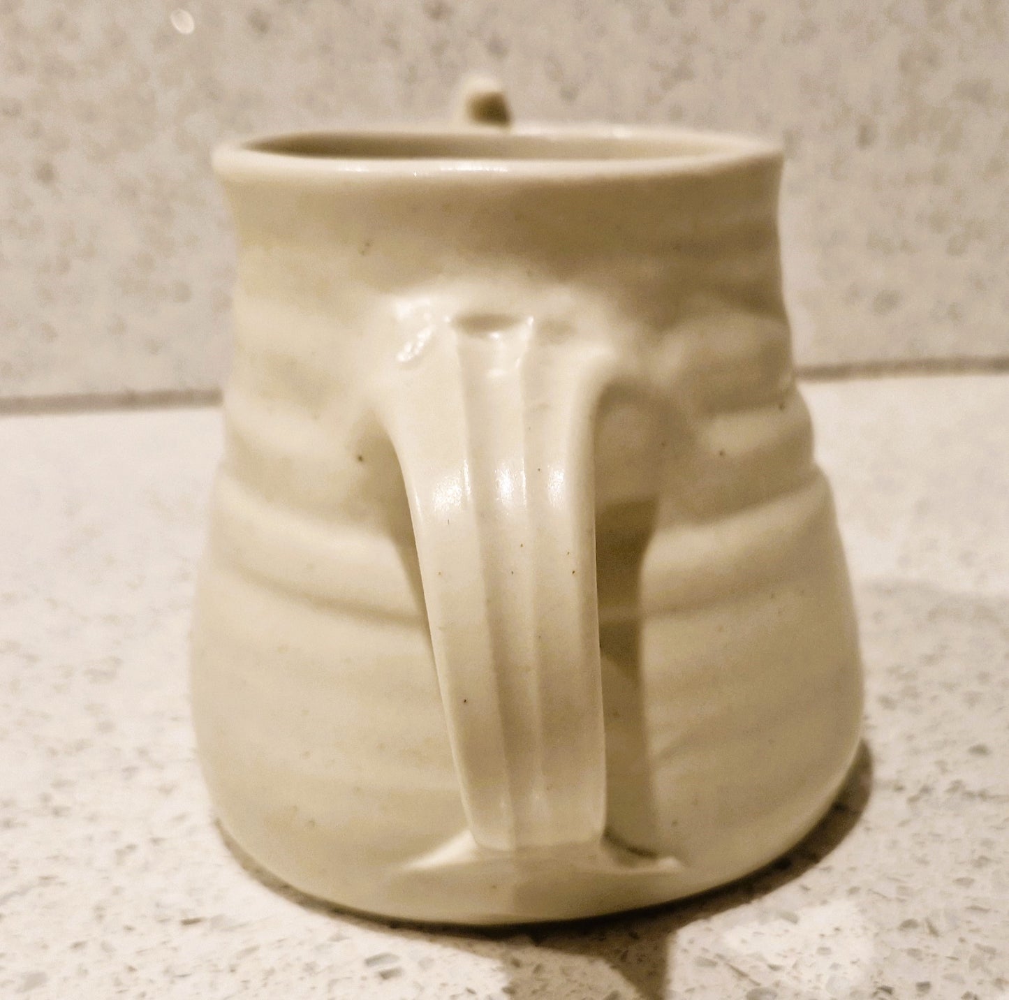 Handmade Pottery Coffee Mug: Vintage Bird Accent, Studio Pottery